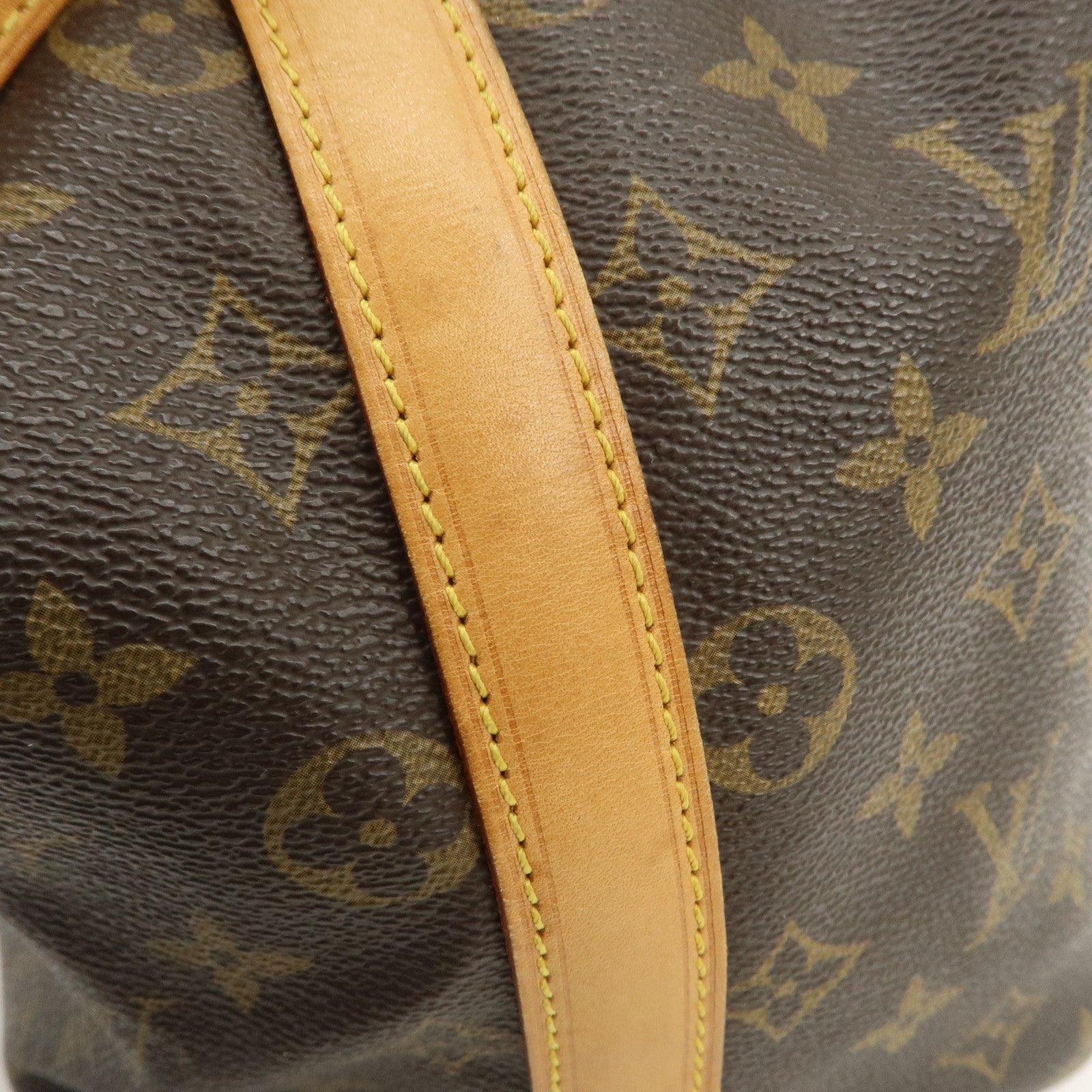 Louis Vuitton Monogram Canvas Petit Noe Shoulder Bag Brown M42226