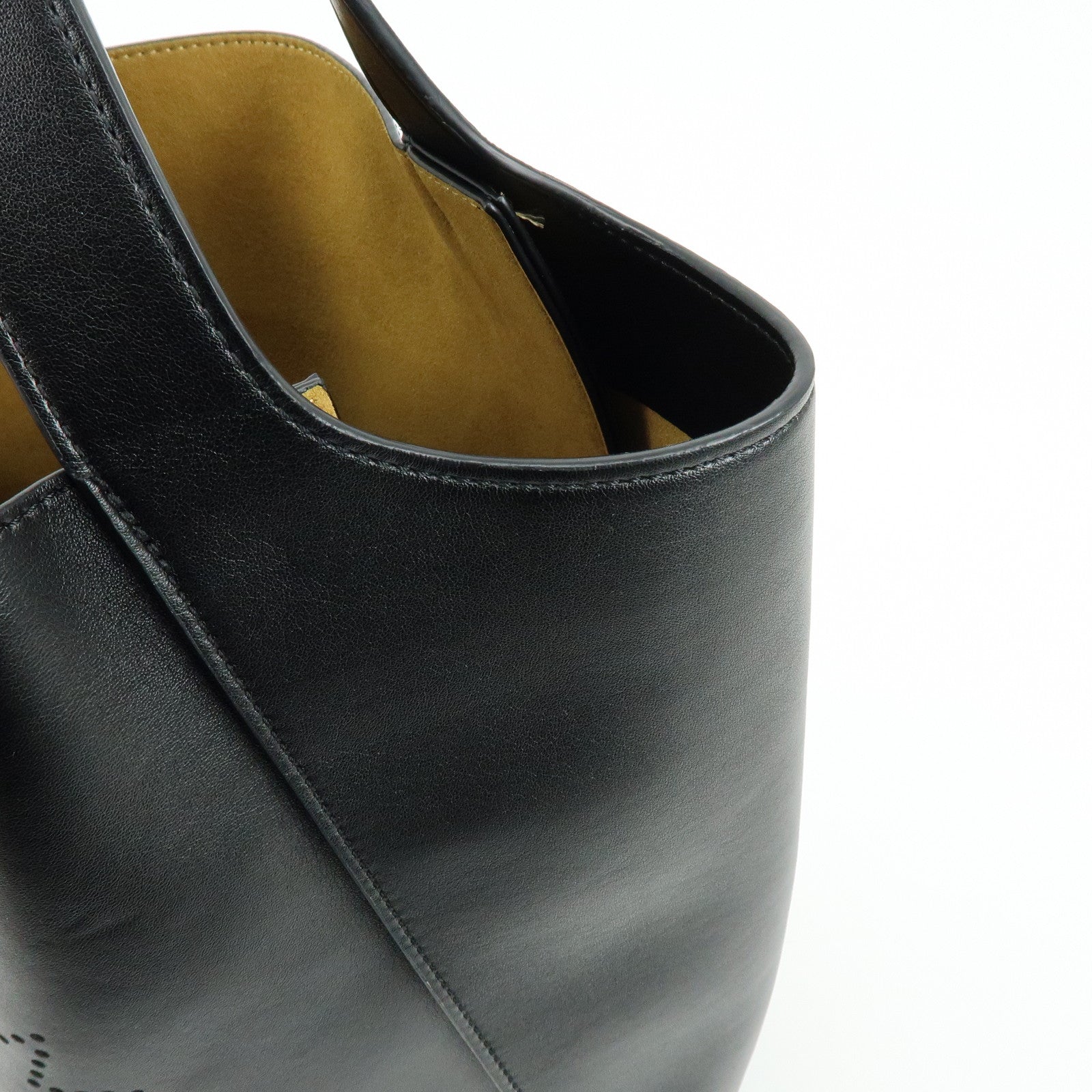 STELLA MCCARTNEY Faux Leather Vegan Leather Tote Bag Black