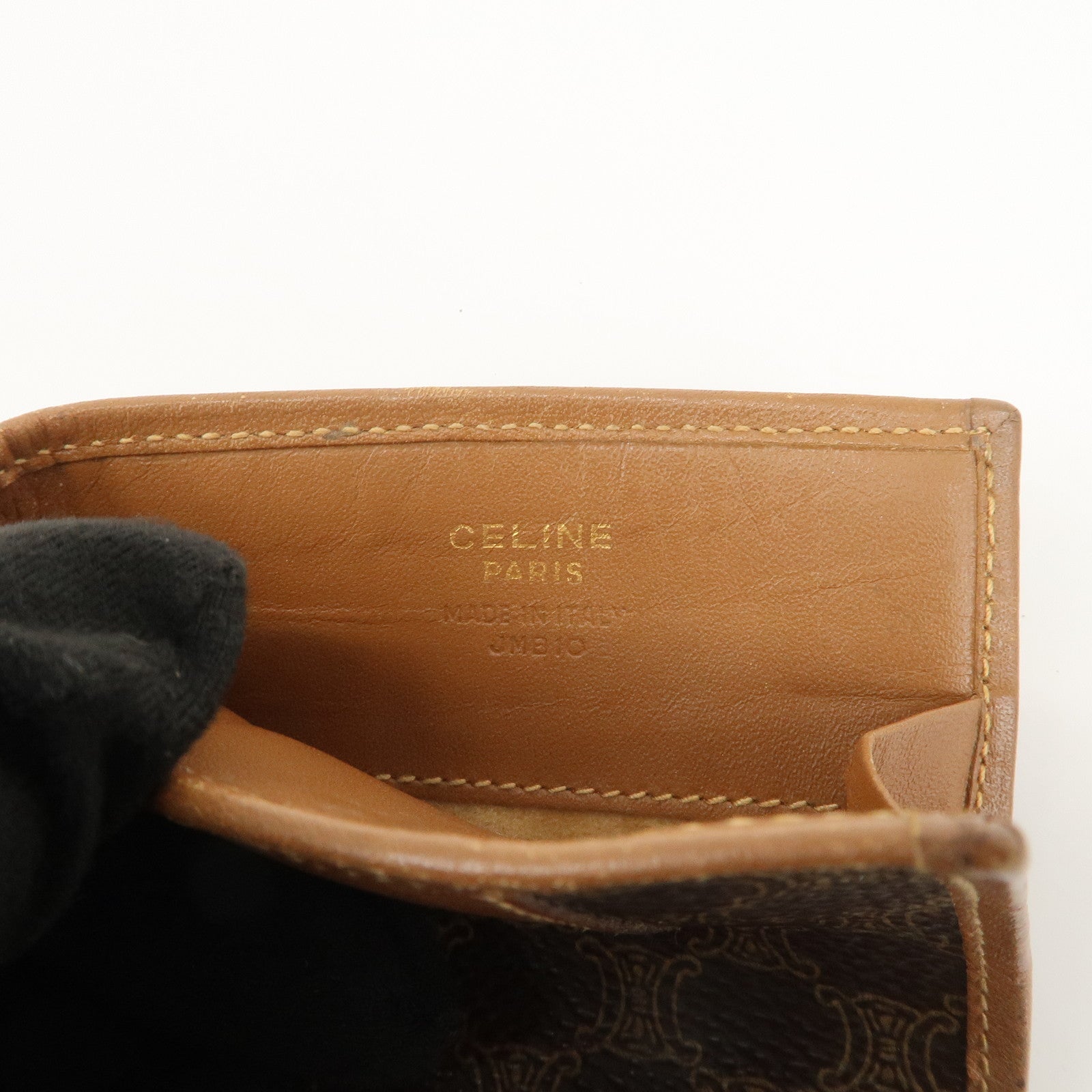 CELINE Macadam Set of 2 Sunglasses Case Key Case Brown