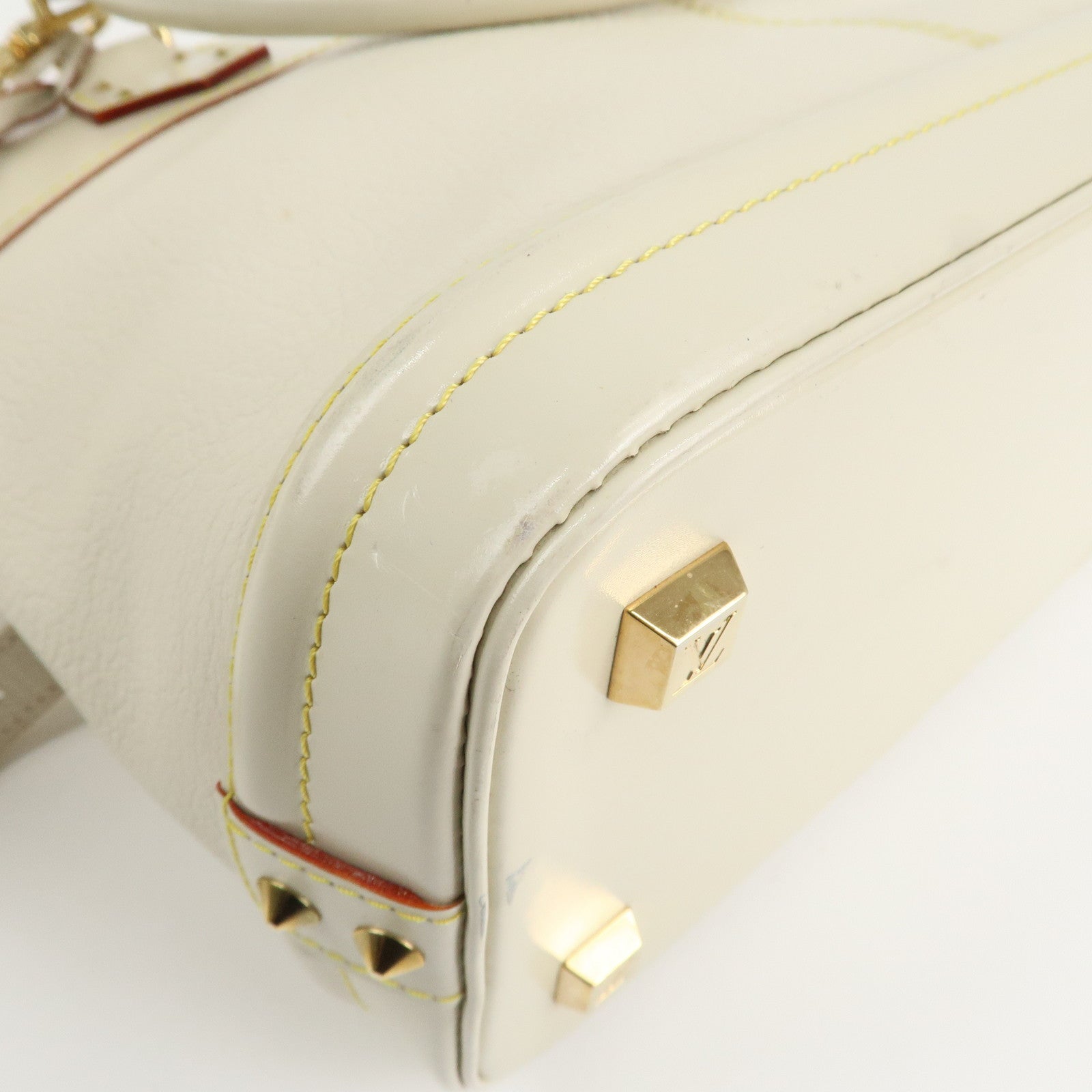 Louis Vuitton Suhari Lockit PM 2Way Hand Shoulder Bag Blanc M91887 Used