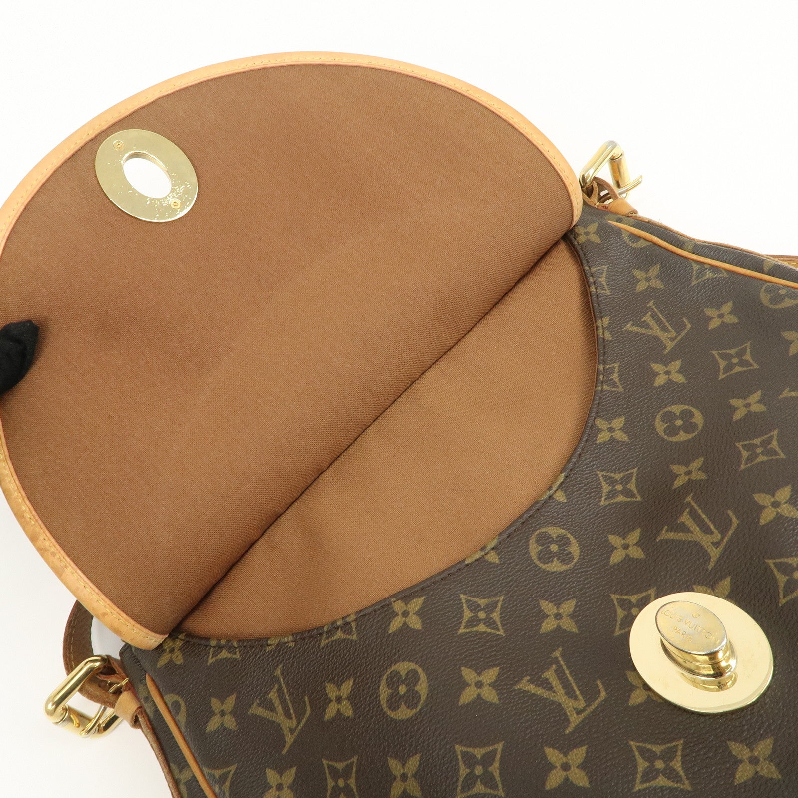 Louis Vuitton Monogram Tulum GM Shoulder Bag Brown M40075 Used