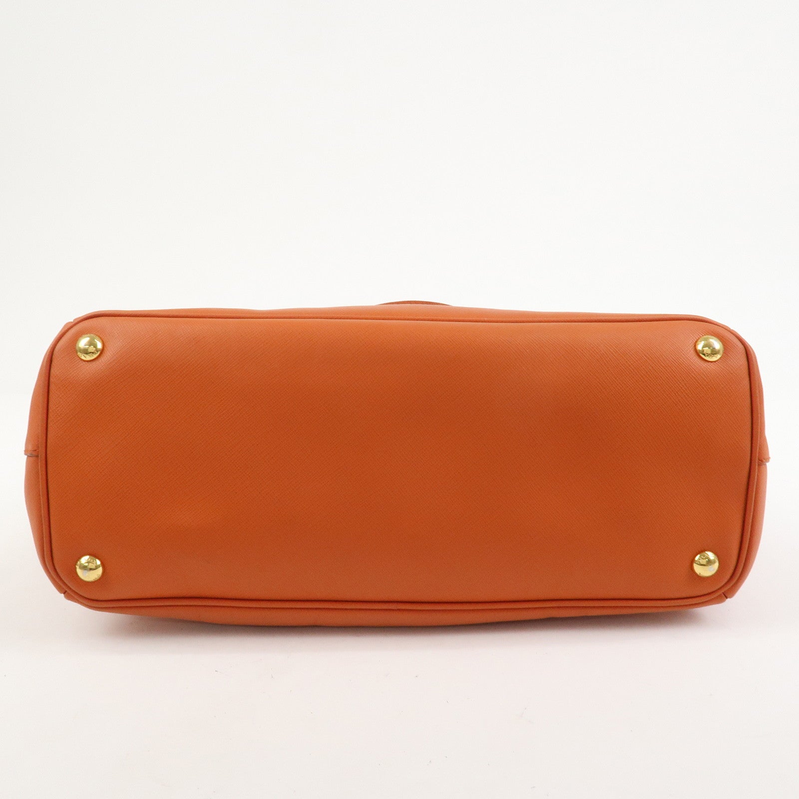 PRADA Galleria Saffiano Leather 2Way Bag Orange 1BA274