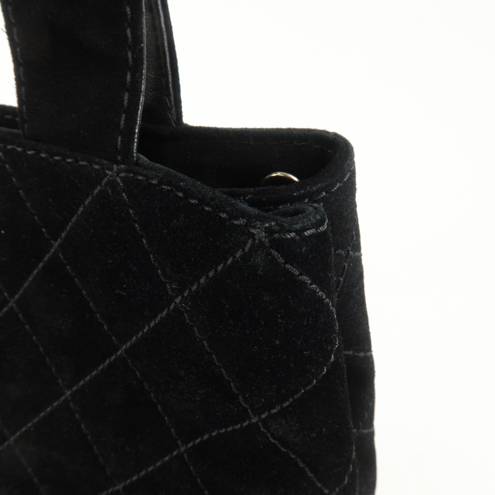 CHANEL Wild Stitch Matelasse Suede 2Way Bag Shoulder Bag Hand Bag