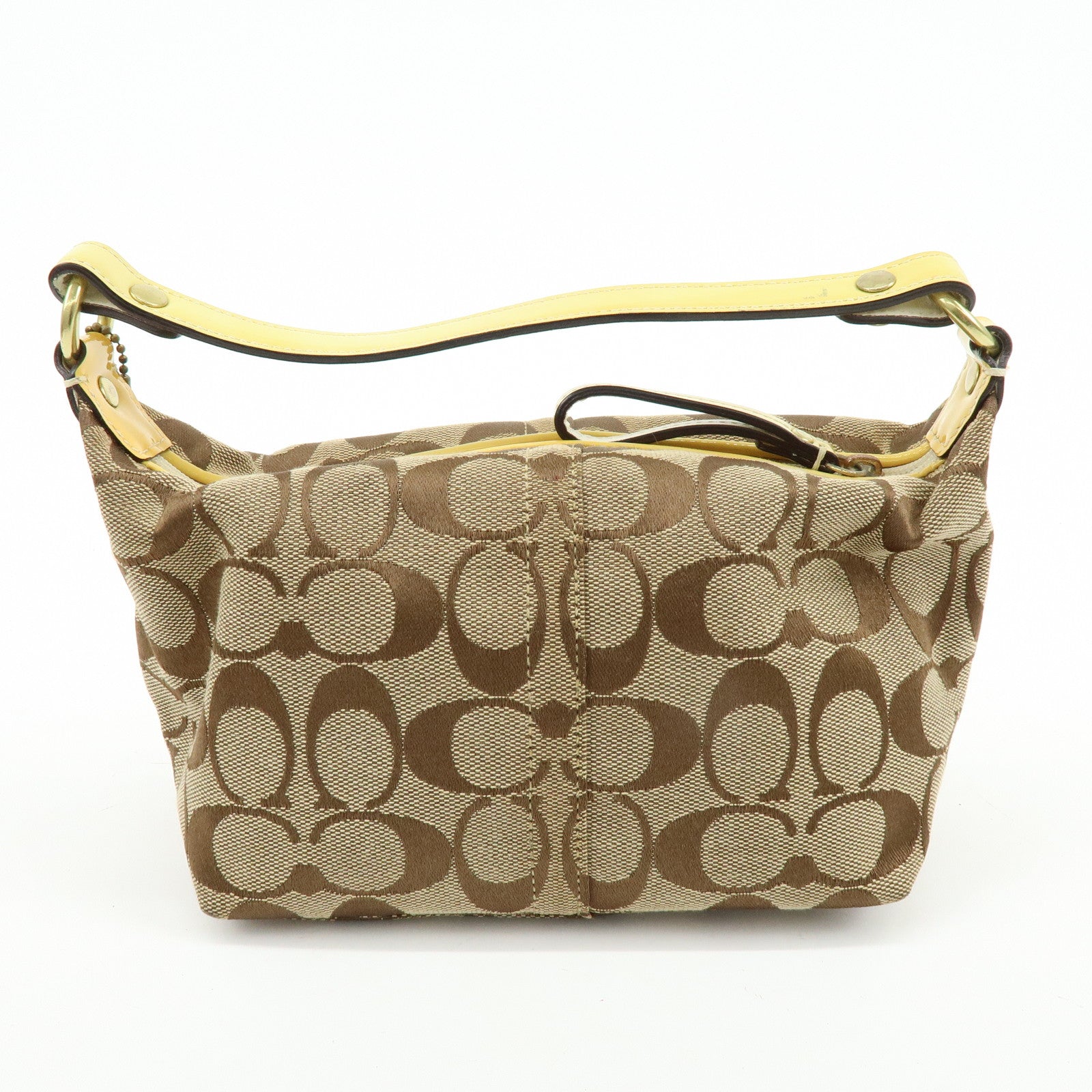 COACH Set of 3 Signature Canvas Leather Shoulder Bag Hand Bag