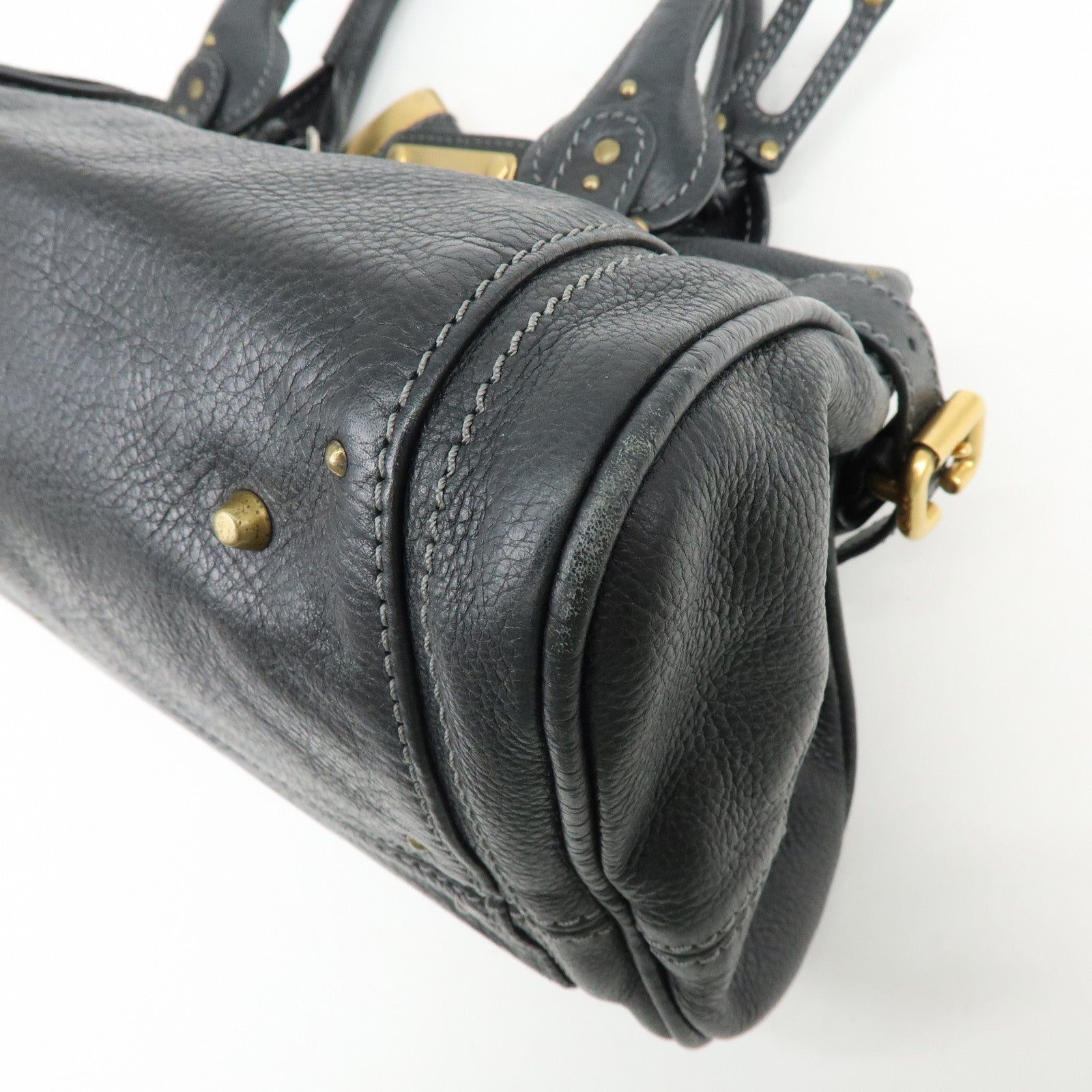 Chloe Paddington Leather Hand Bag Shoulder bag Black