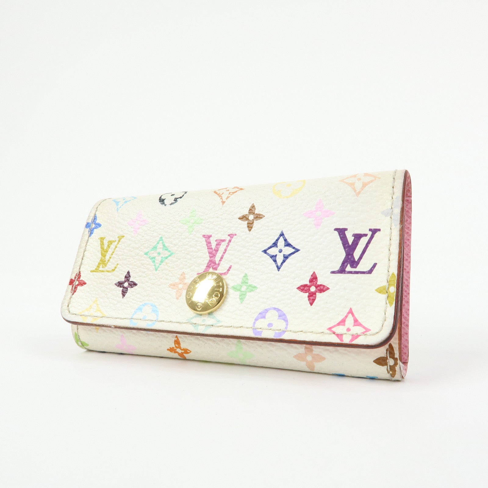 Louis Vuitton Monogram Multicolor Multicles 4 Key Case Blanc M93731
