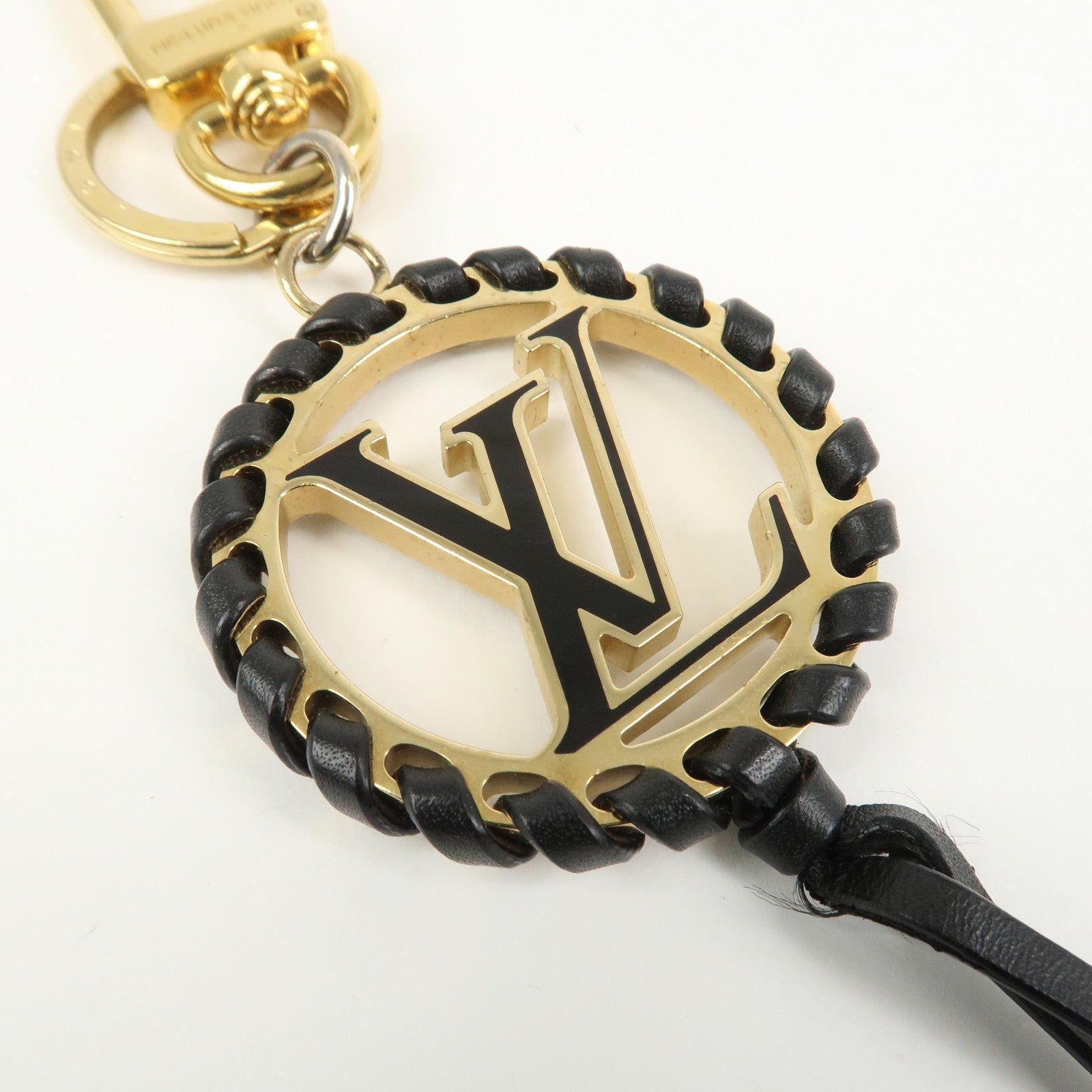 Louis Vuitton Porte Cles Very LV Circle Bag Charm Black M63082