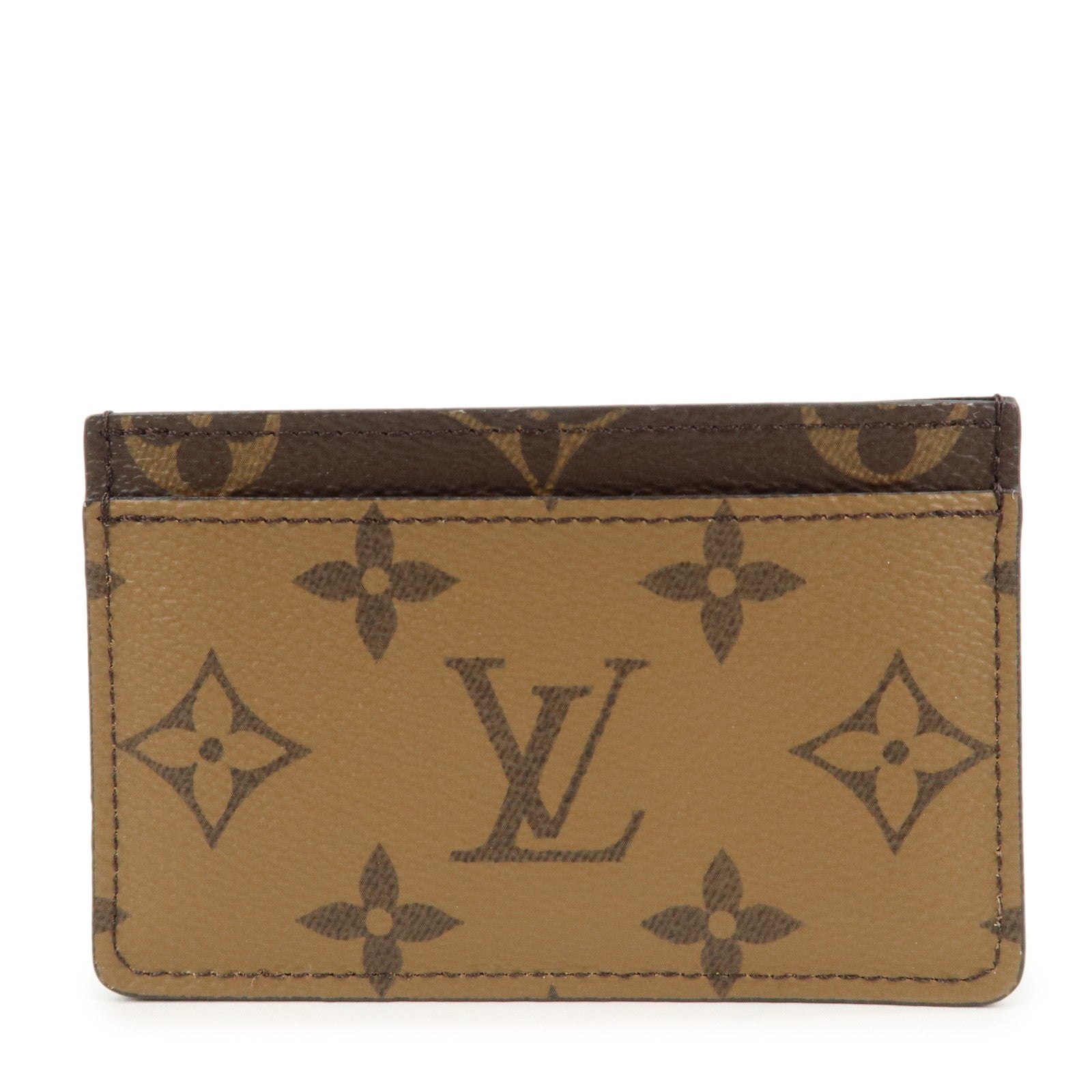 Louis Vuitton Monogram Reverse Porte Cartes Simple Card Case M69161