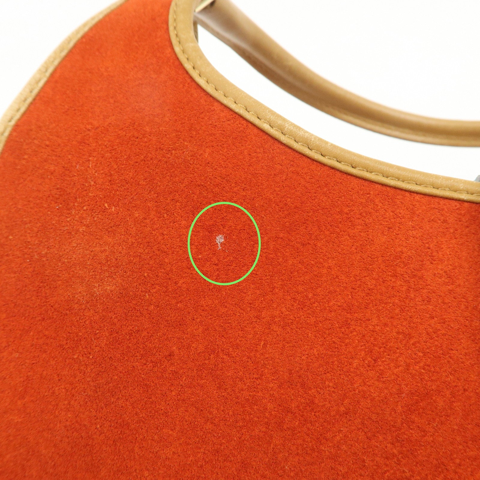 GUCCI Jackie Suede Leather Shoulder Bag Hand Bag Orange 002.1068