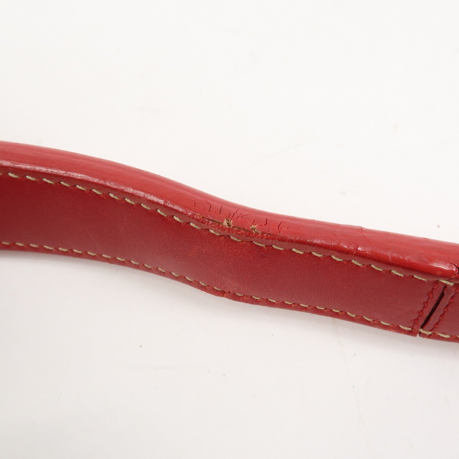 PRADA Logo Jacguard Leather Shoulder Bag Light Brown Red BR3429