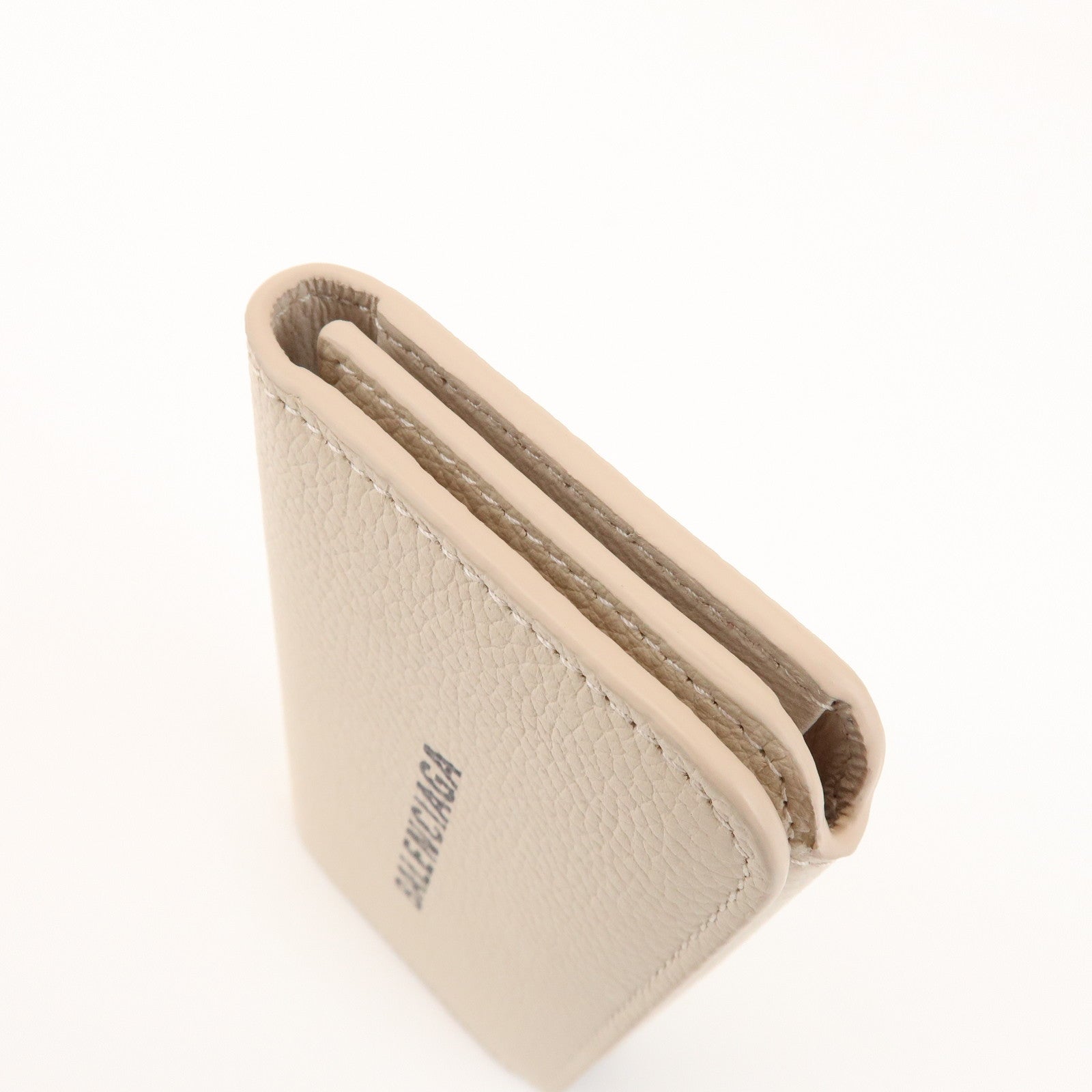 BALENCIAGA CASH Leather 6 Rings Key Case Key Holder Beige