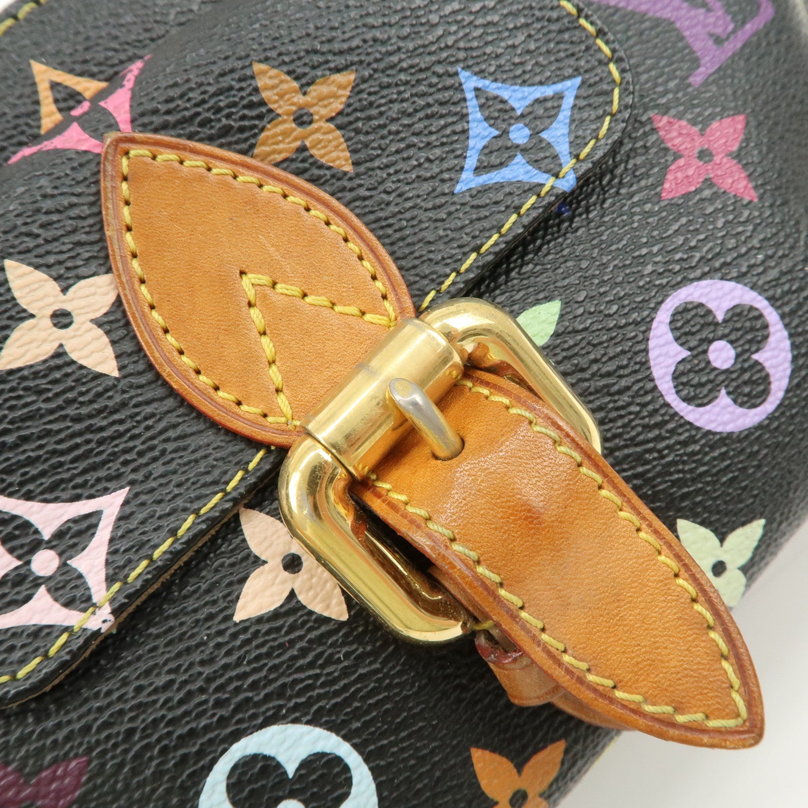 Louis Vuitton Monogram Multicolor Eliza Shoulder Bag Black M40099 Used