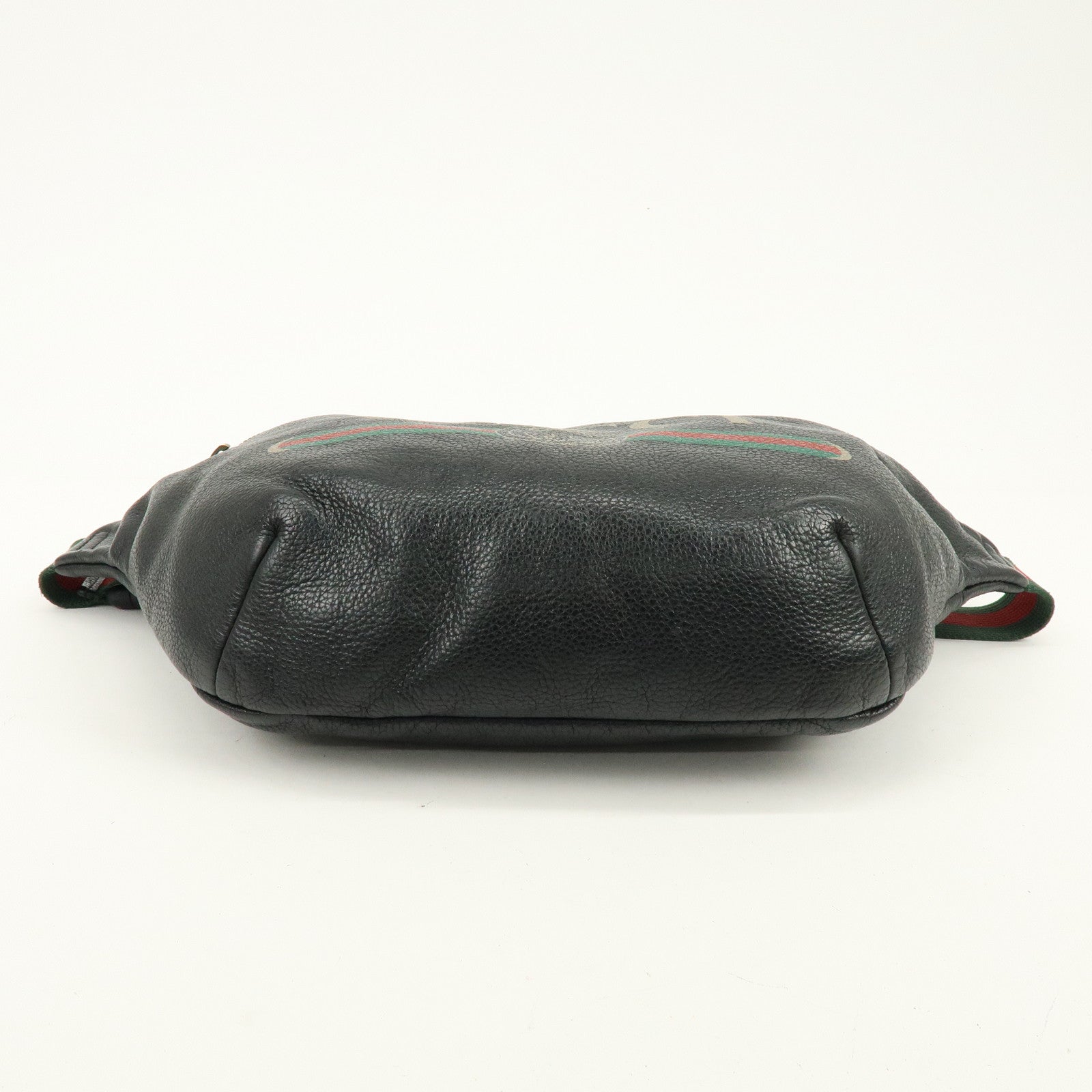 GUCCI Sherry Interlocking G Leather Canvas Waist Body Bag 530412