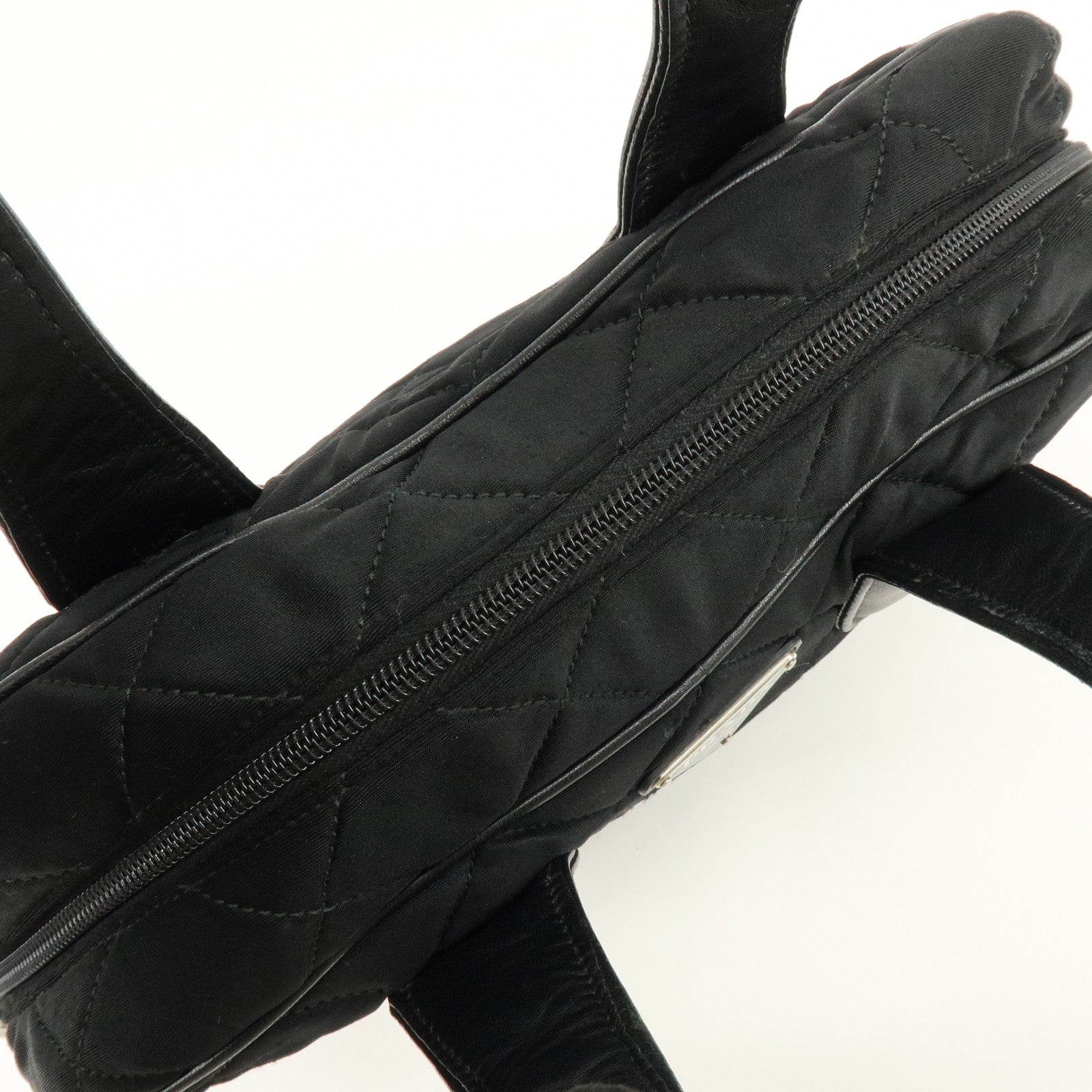 PRADA Tessuto Nylon Leather 2Way Bag Hand Bag Shoulder Bag Black