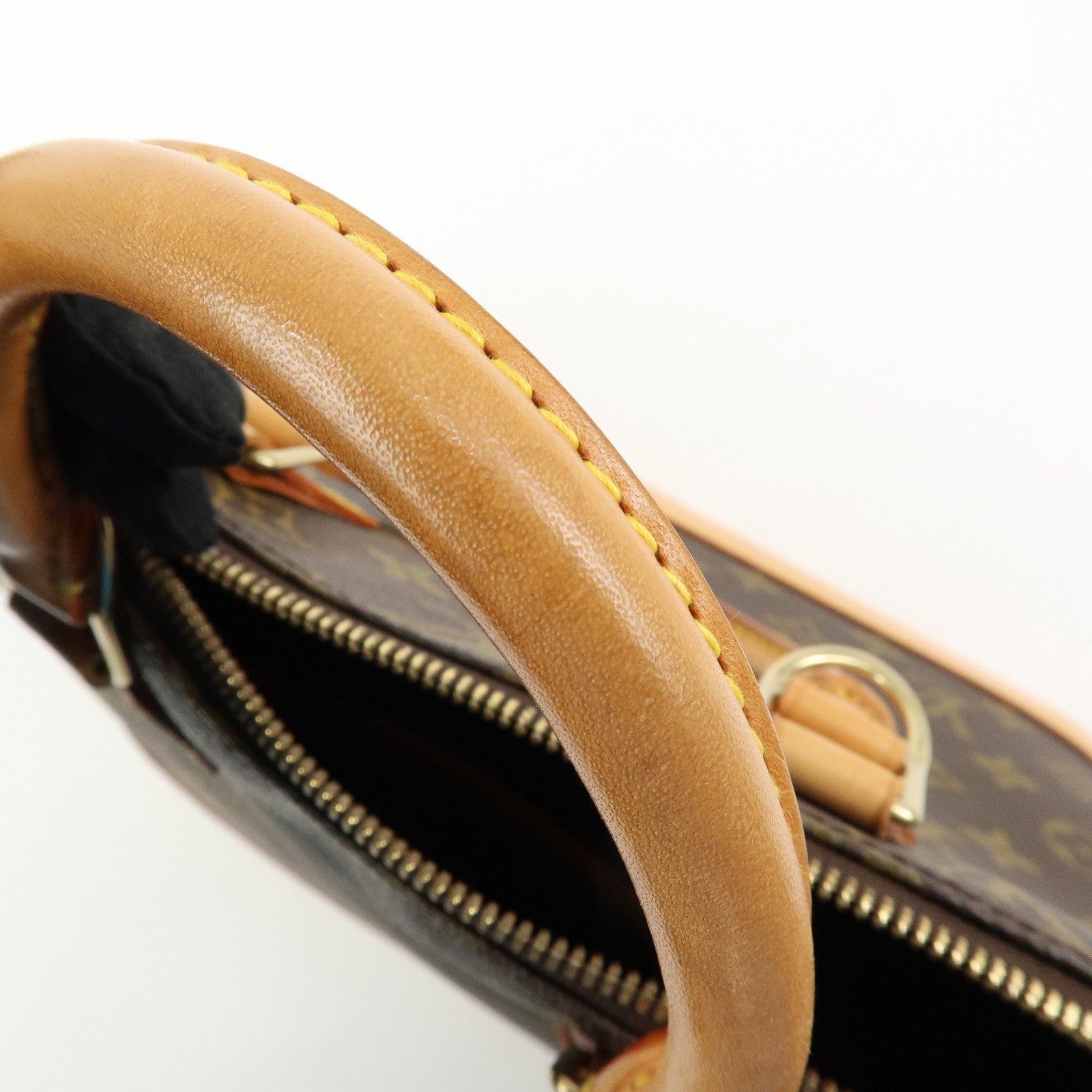 Louis Vuitton Monogram Alma Hand Bag Brown M51130