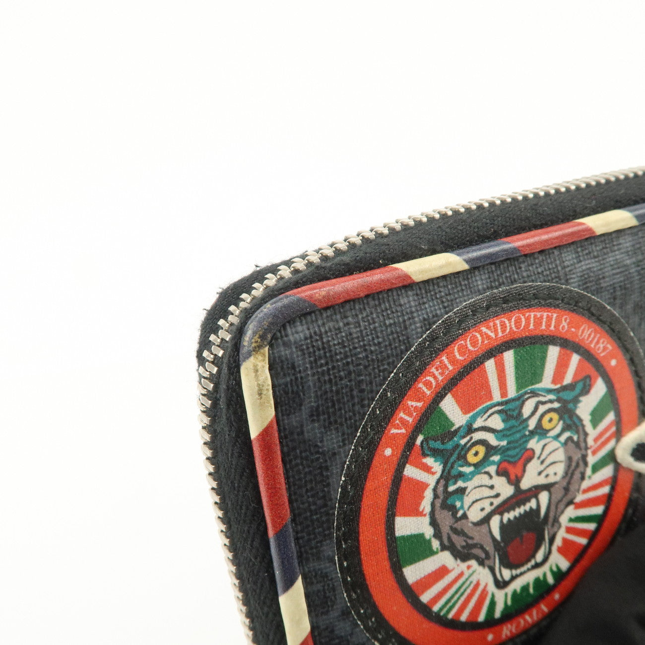 GUCCI GG Supreme Night Courrier Coin Case Black 496343