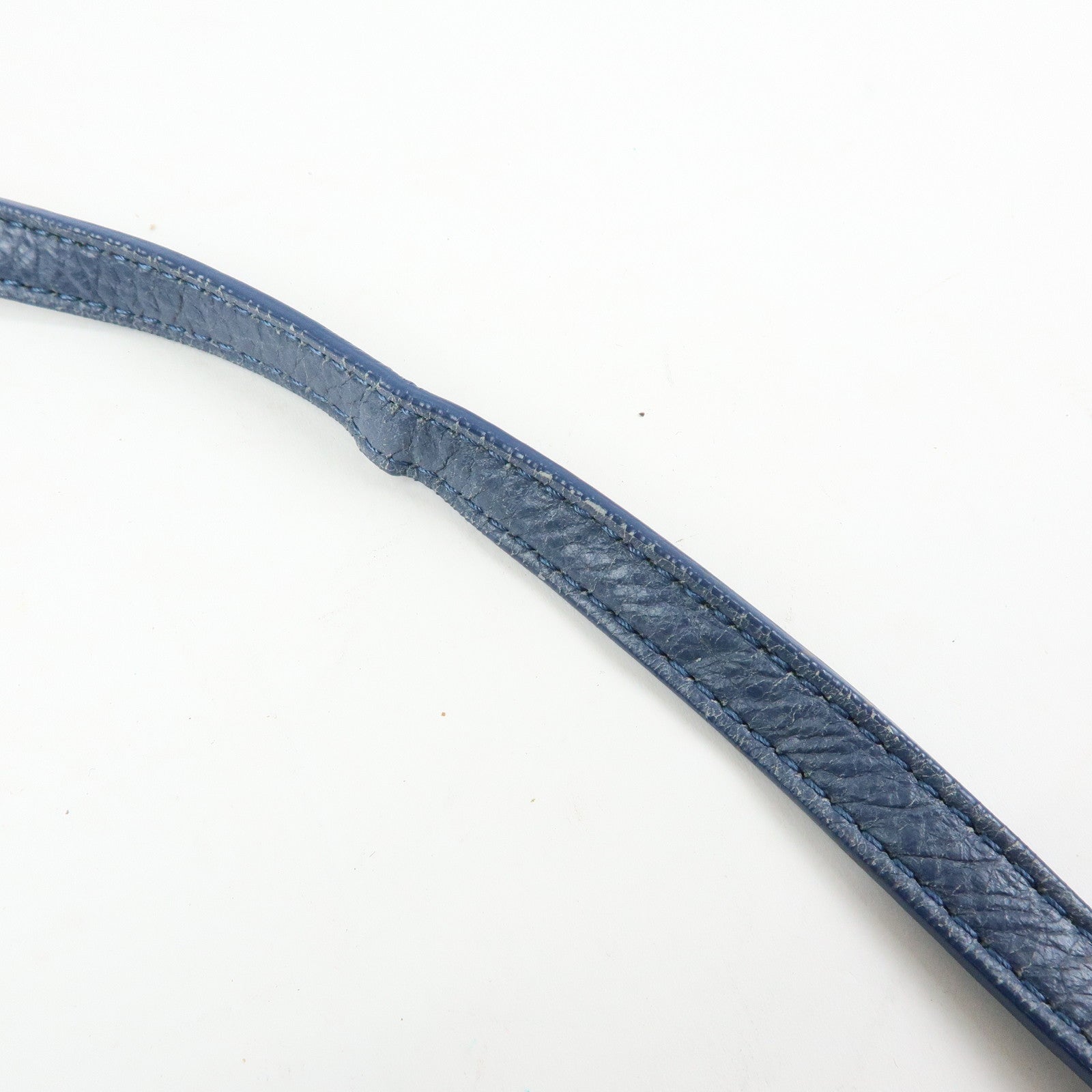 BALENCIAGA Classic Envelope Leather 2Way Shoulder Bag Blue 319376