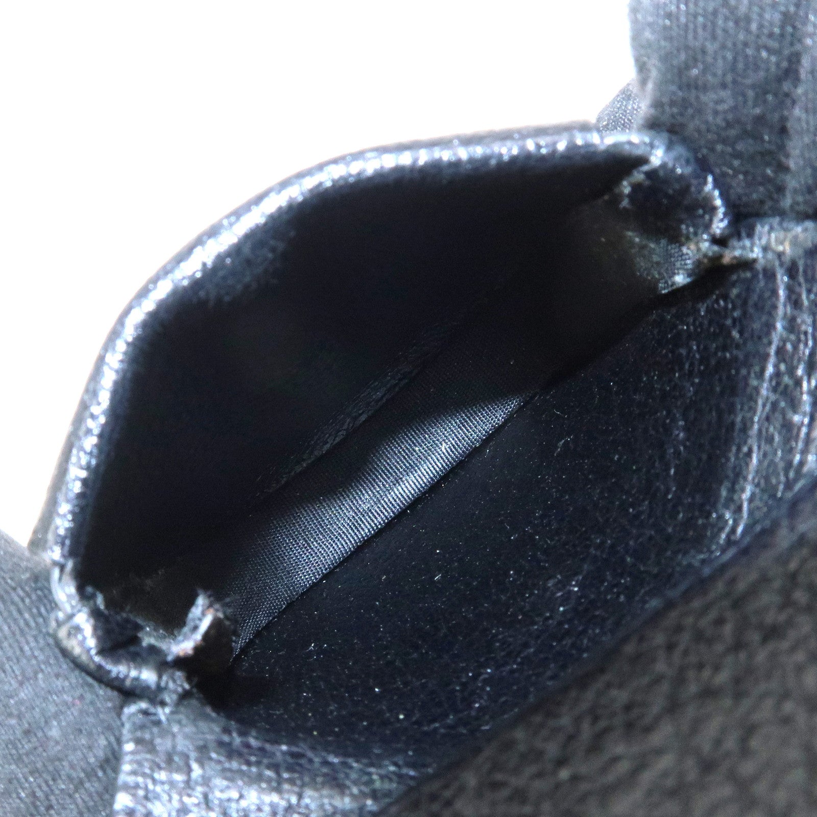 GUCCI GG Marmont Leather Compact Wallet Coin Case Black 450940