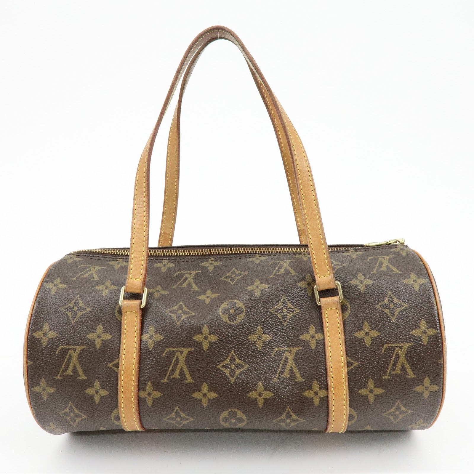 Louis Vuitton Monogram Papillon 30 Hand Bag Brown M51385