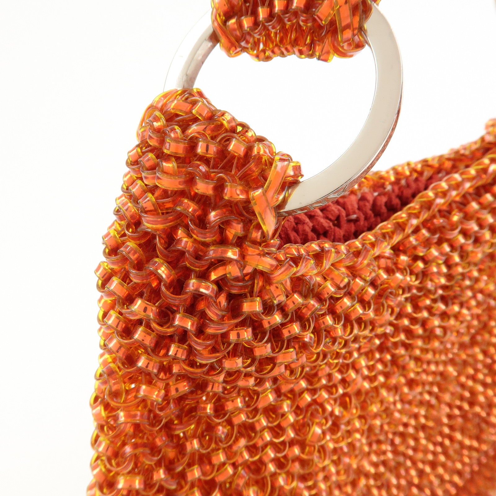 ANTEPRIMA Wire Bag PVC Shoulder Bag Hand Bag Orange