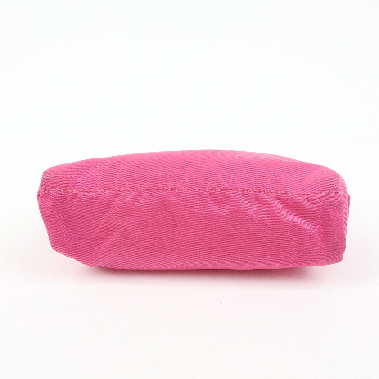 PRADA Triangle Logo Set of 3 Nylon Leather Pouch Pink Purple