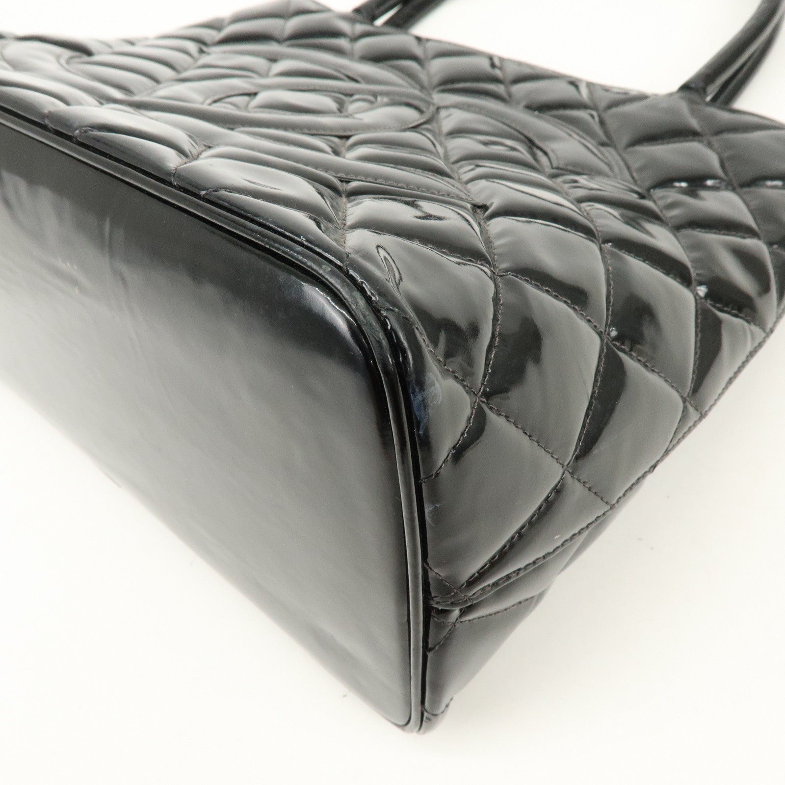 CHANEL Matelasse COCO Mark Medallion Tote Bag Hand Bag A01804
