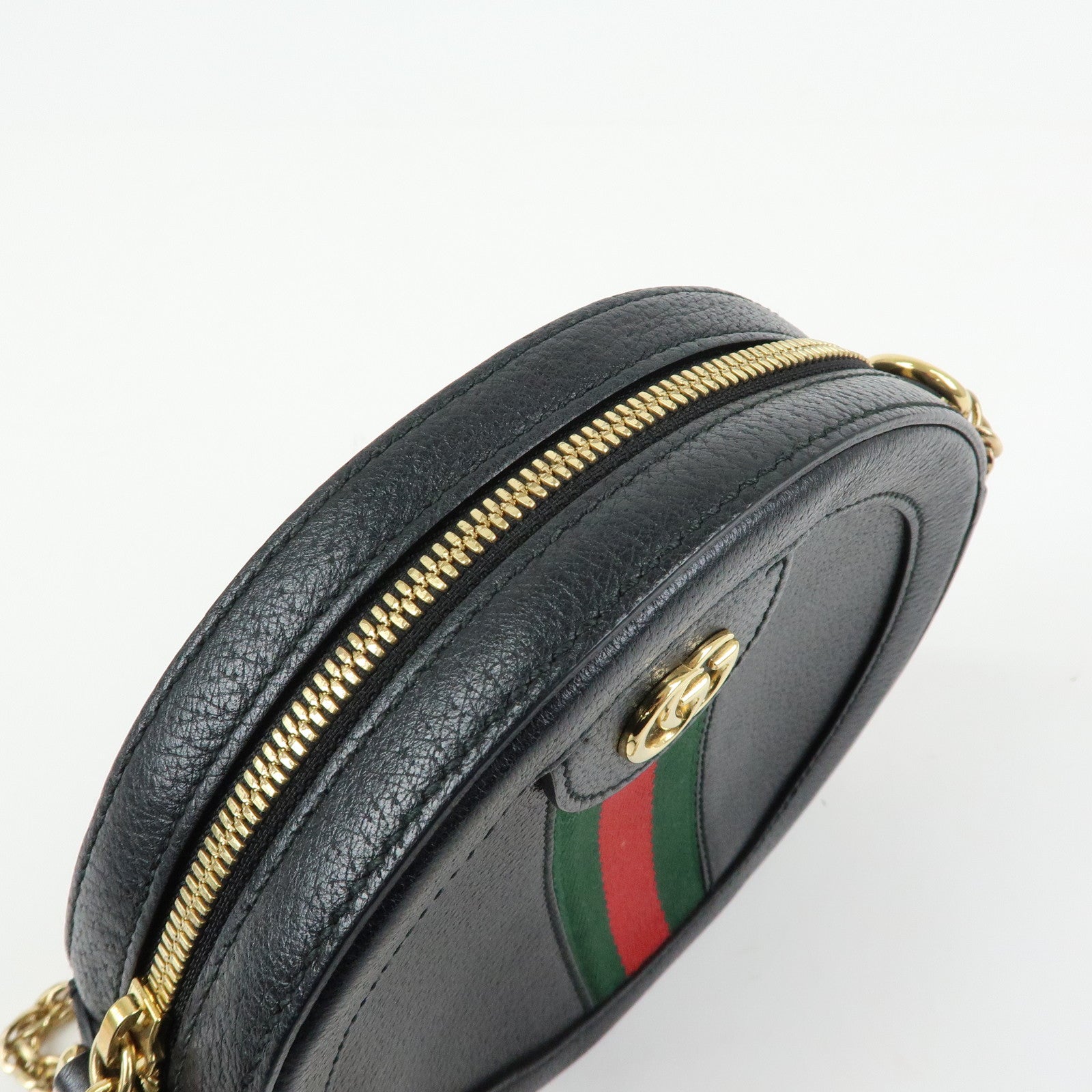 GUCCI Ophidia Sherry GG Marmont Mini Round Shoulder Bag 550618