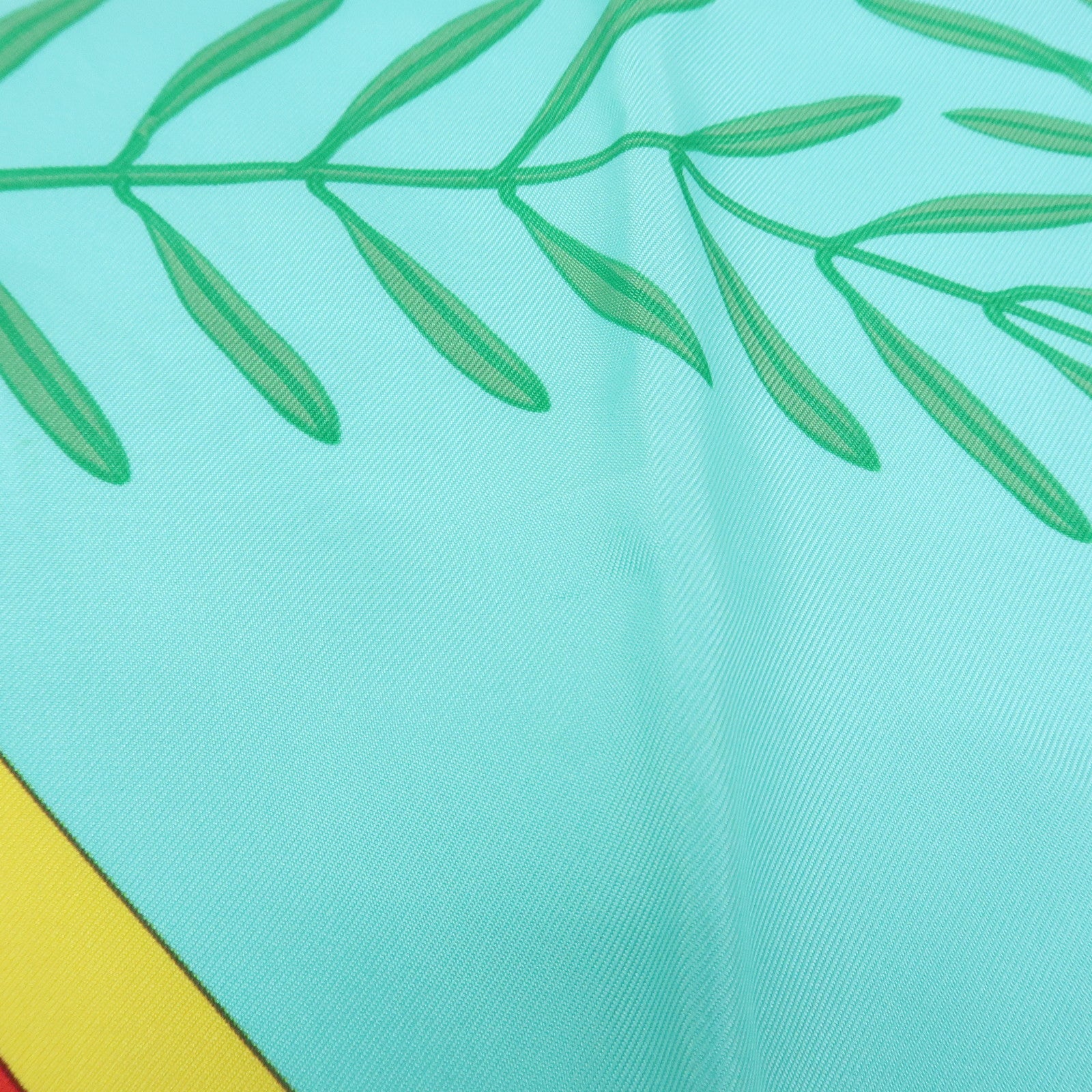 HERMES Carre 90 Silk 100% Scarf JES JEUX D'HERMES White Multicolor