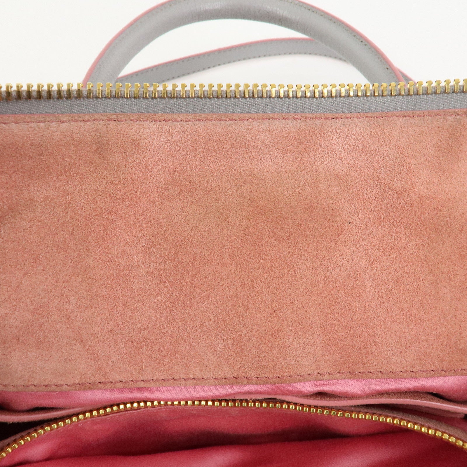 MIU MIU Madras Logo Leather 2WAY Bag Shoulder Bag Hand Bag 5BB016