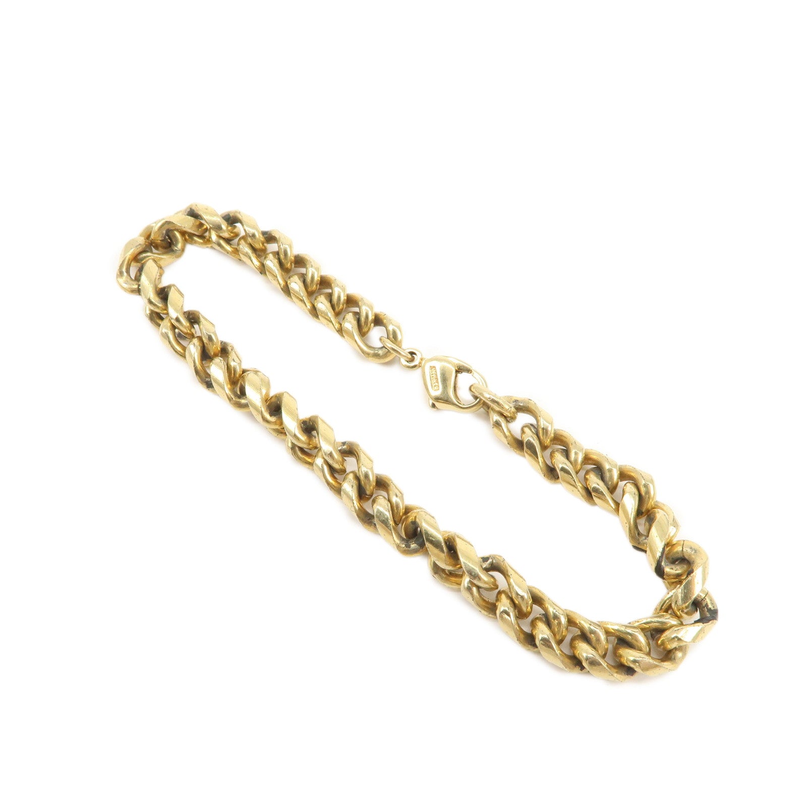 Christian Dior Logo Metal Chain Bracelet Gold
