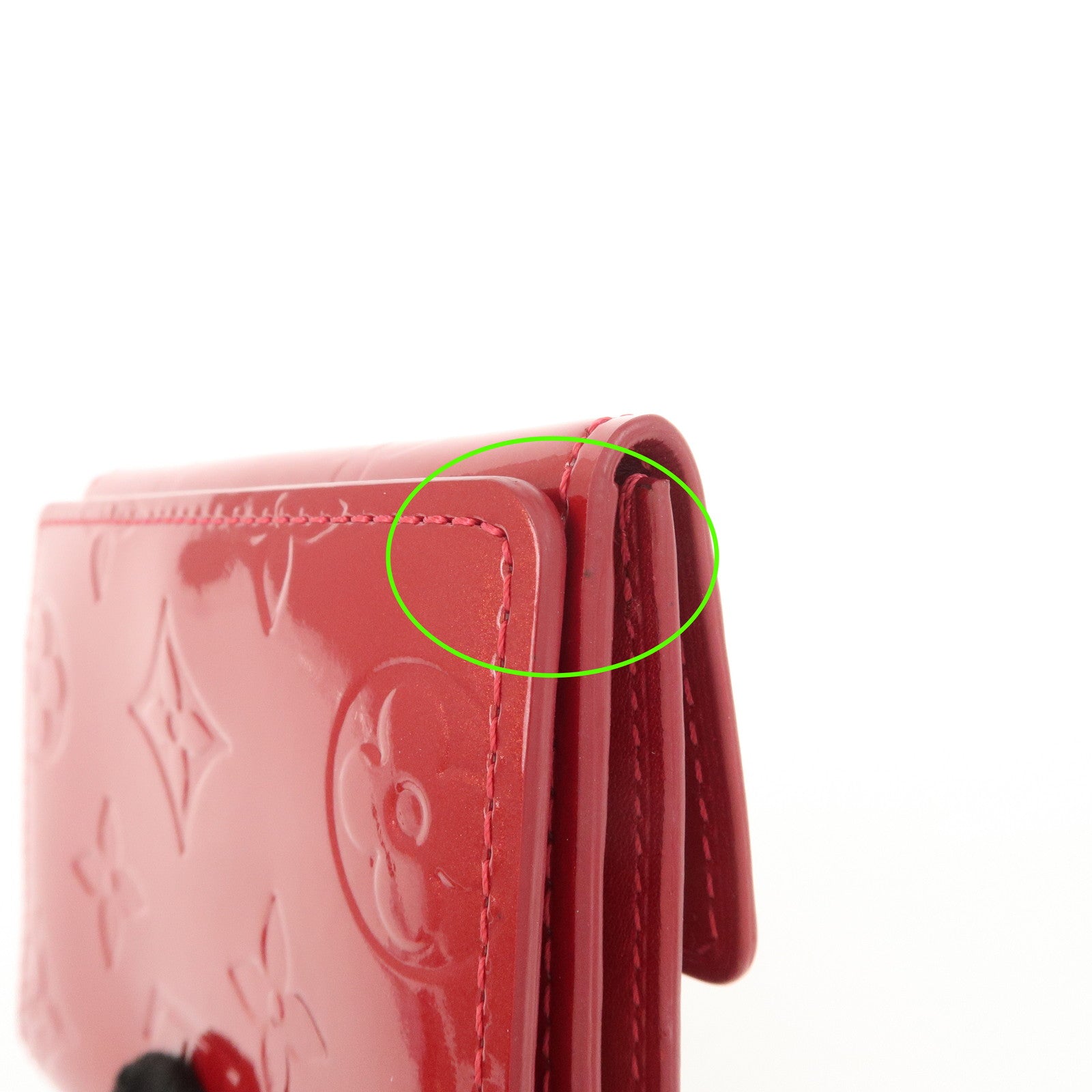 Louis Vuitton Monogram Vernis Ludlow Coin Case Pomme d'Amour M91978