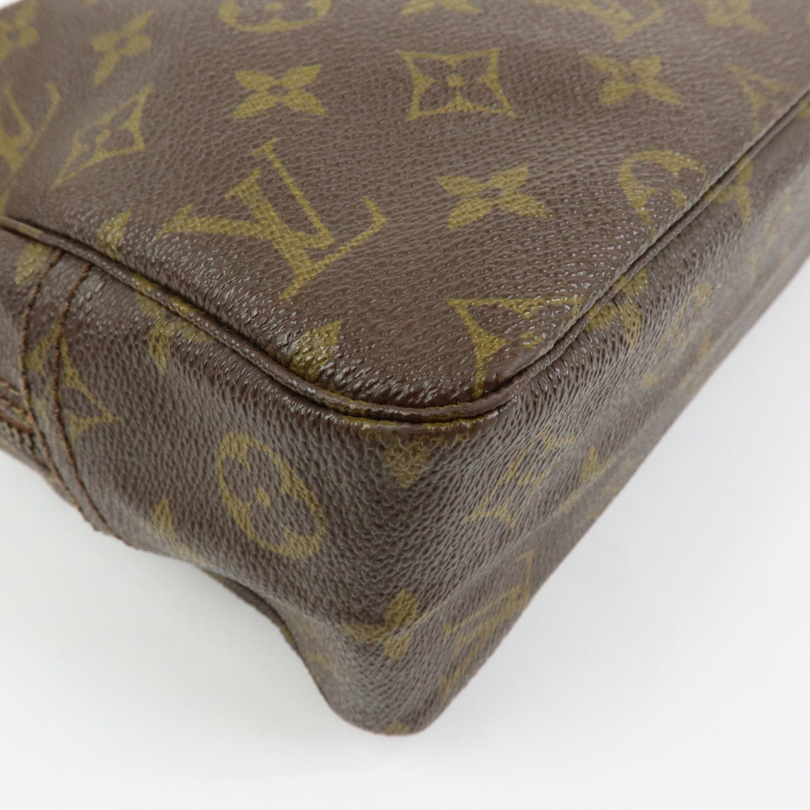 Louis Vuitton Monogram Trousse Toilette 28 Pouch Brown M47522