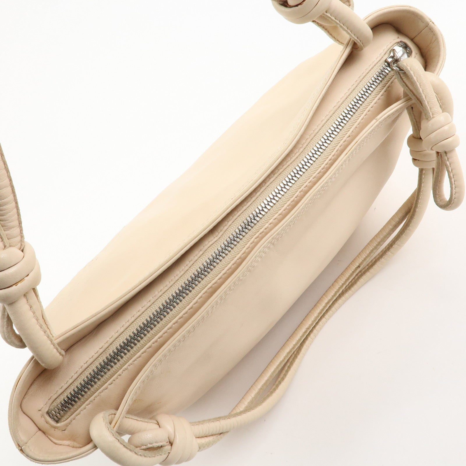 LOEWE Anagram Nappa Leather Hand Bag Shoulder Bag Beige