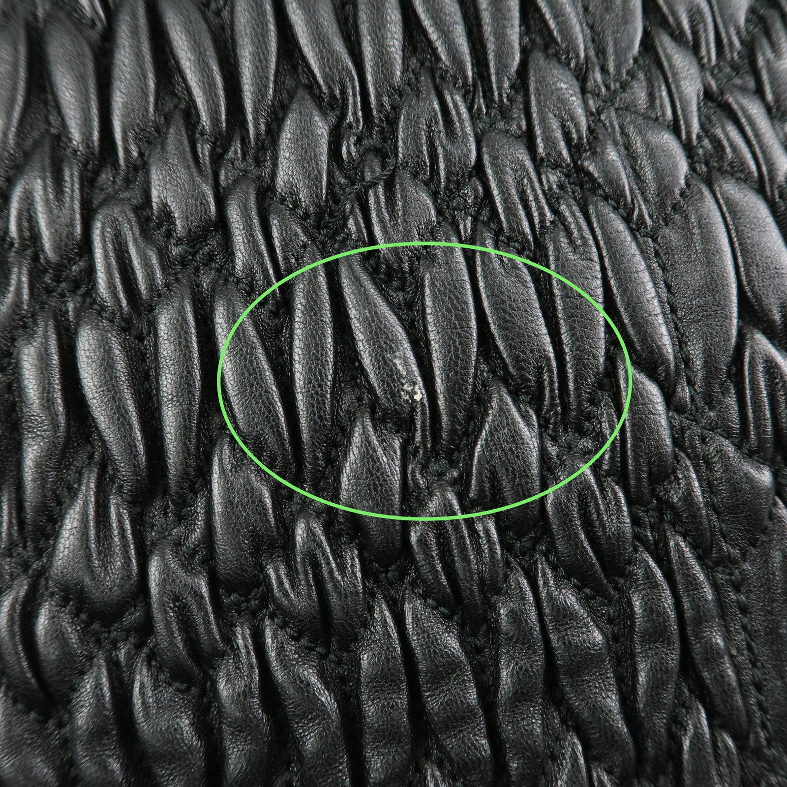 MIU MIU Matelasse Nappa Crystal 2Way Shoulder Bag Black 5BE896