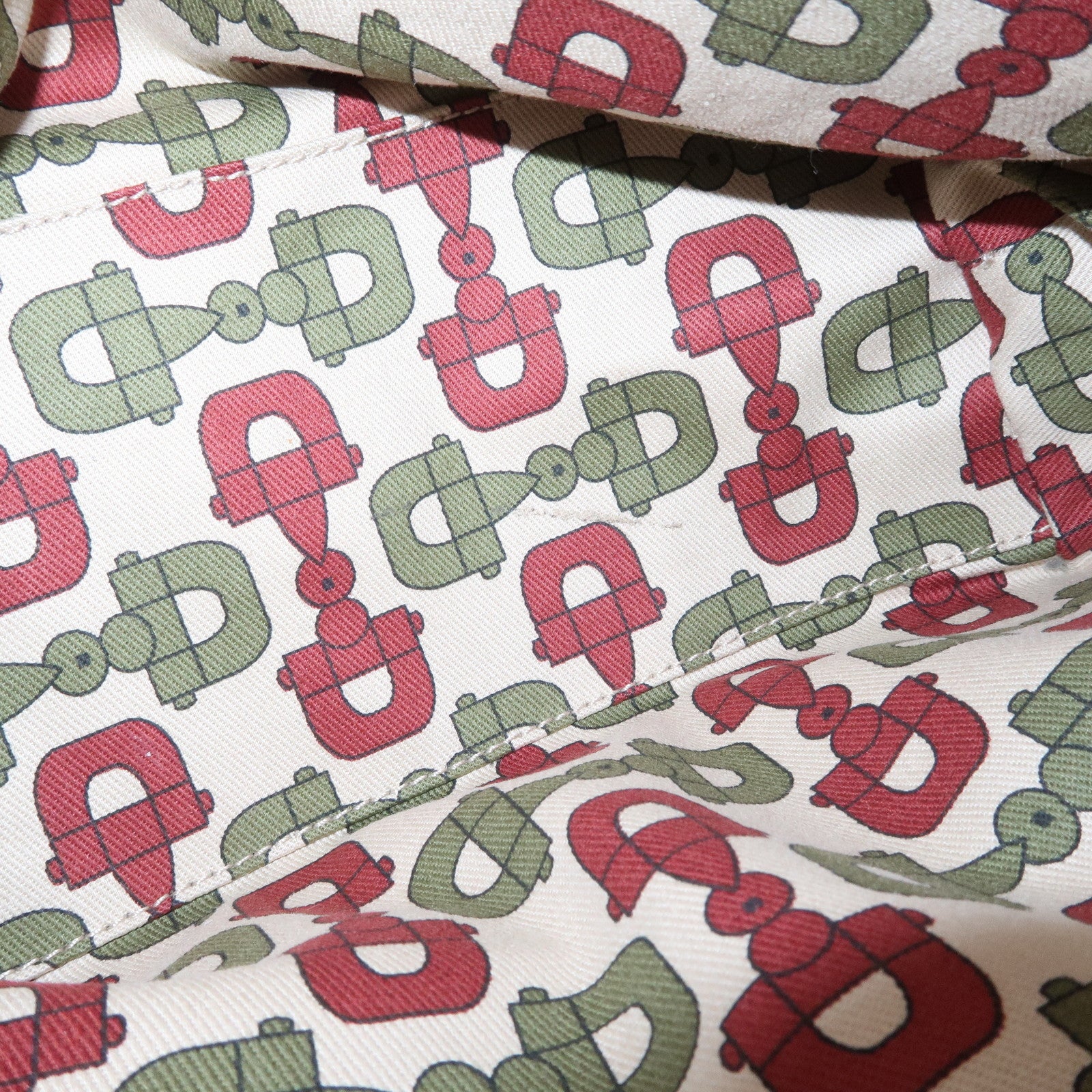 GUCCI GG Monogram Canvas Leather Tote Bag Beige Mushroom 163695