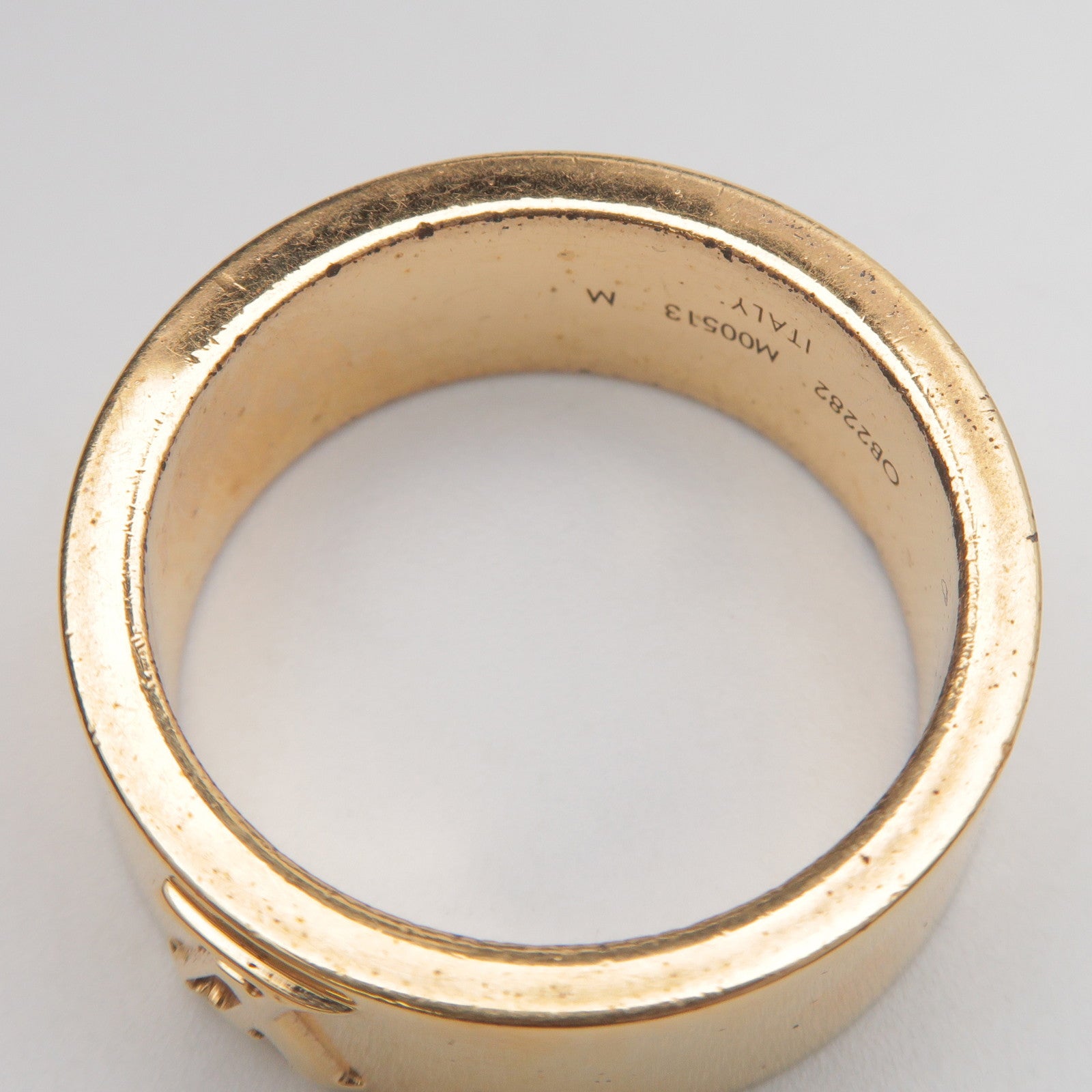 Louis Vuitton Bague LV Instinct Ring Metal M Gold M00513