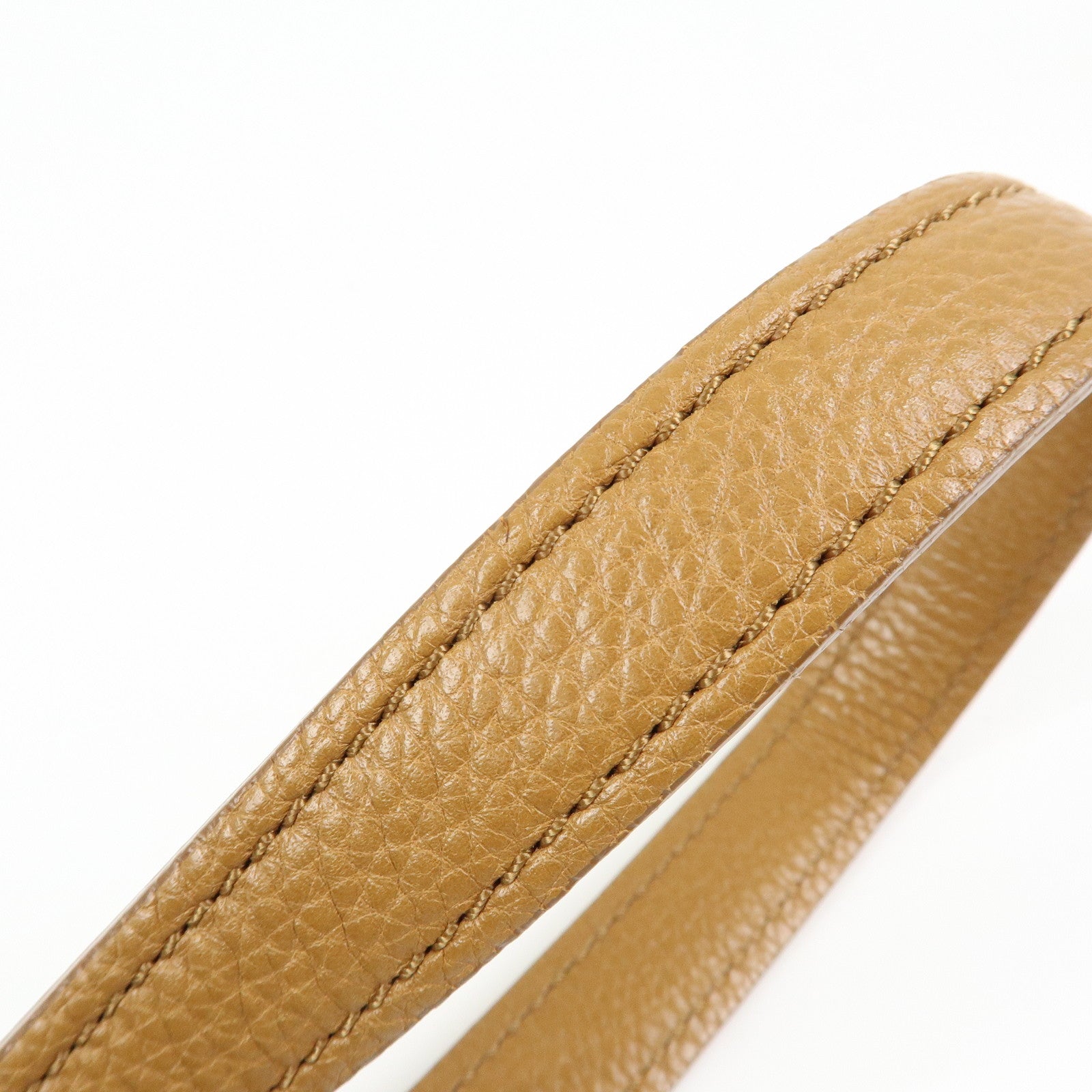 TOD'S  Miky Leather Shoulder Bag Crossbody Bag Camel Light Brown