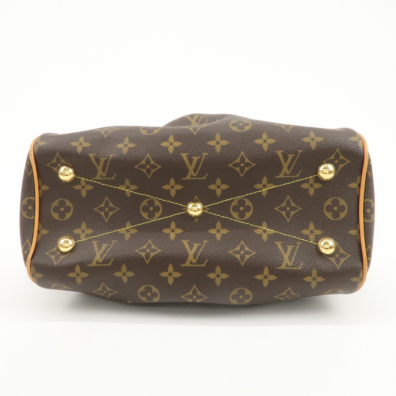 Louis Vuitton Monogram Tivoli PM Hand Bag Shoulder Bag Brown M40143