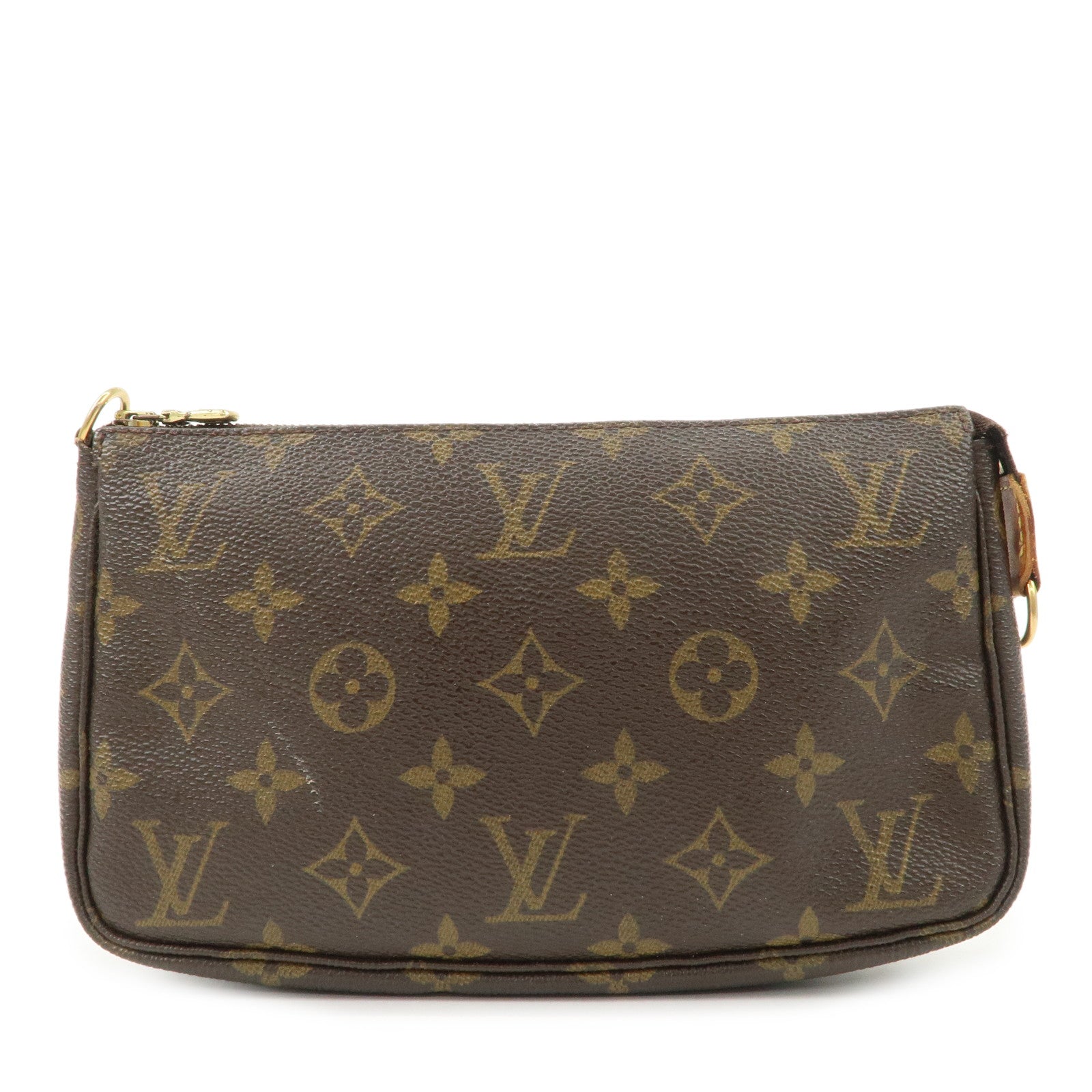 Louis Vuitton Monogram Pochette Accessoires Hand Bag Brown M51980