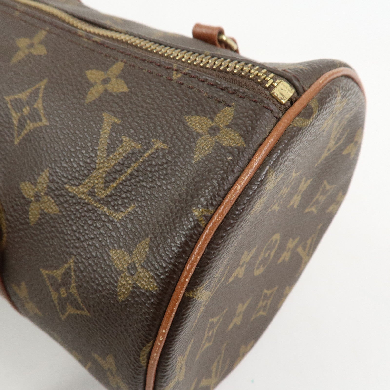 Louis Vuitton Monogram Papillon 30 Hand Bag Brown M51365