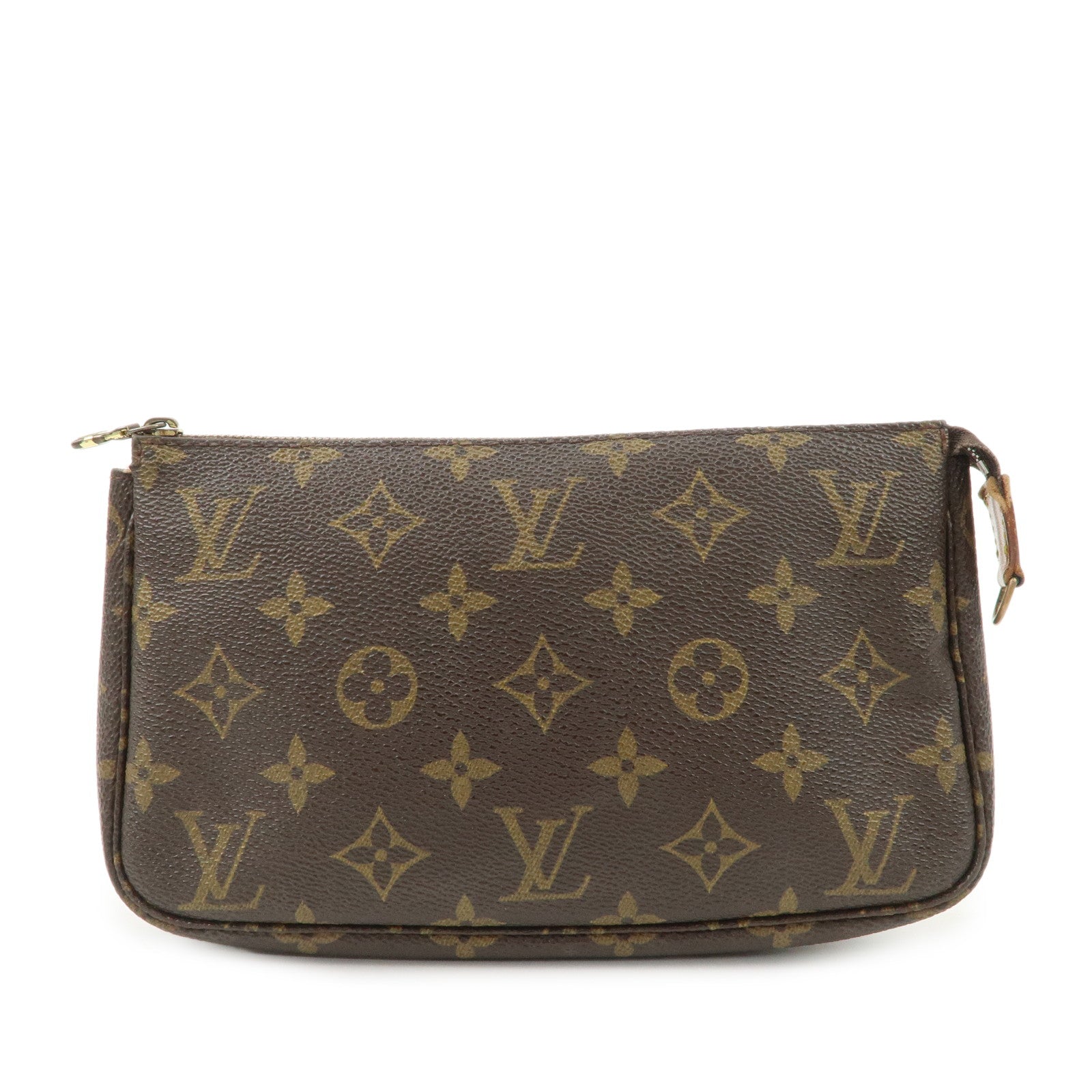 Louis Vuitton Monogram Pochette Accessoires Hand Bag Brown M51980