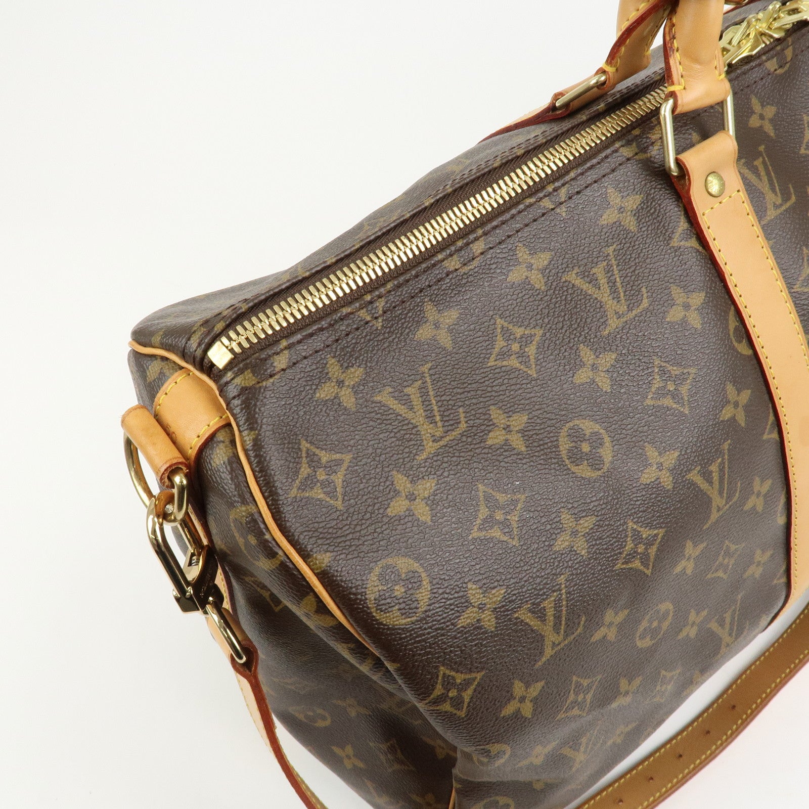 Louis Vuitton Monogram Keep All 50 Bandouliere Boston Bag M41416