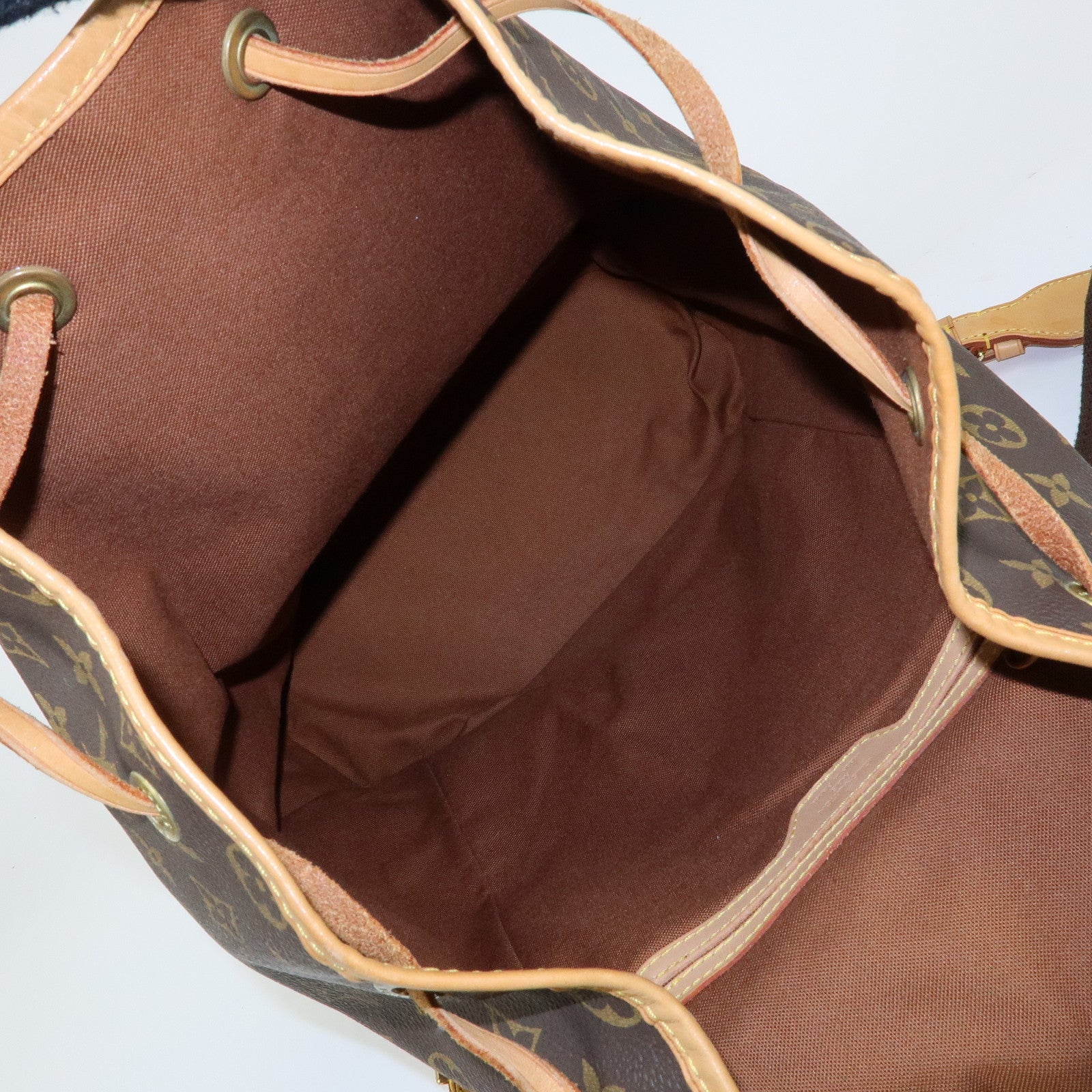 Louis Vuitton Monogram Montsouris GM Backpack Rucksack Brown M51135
