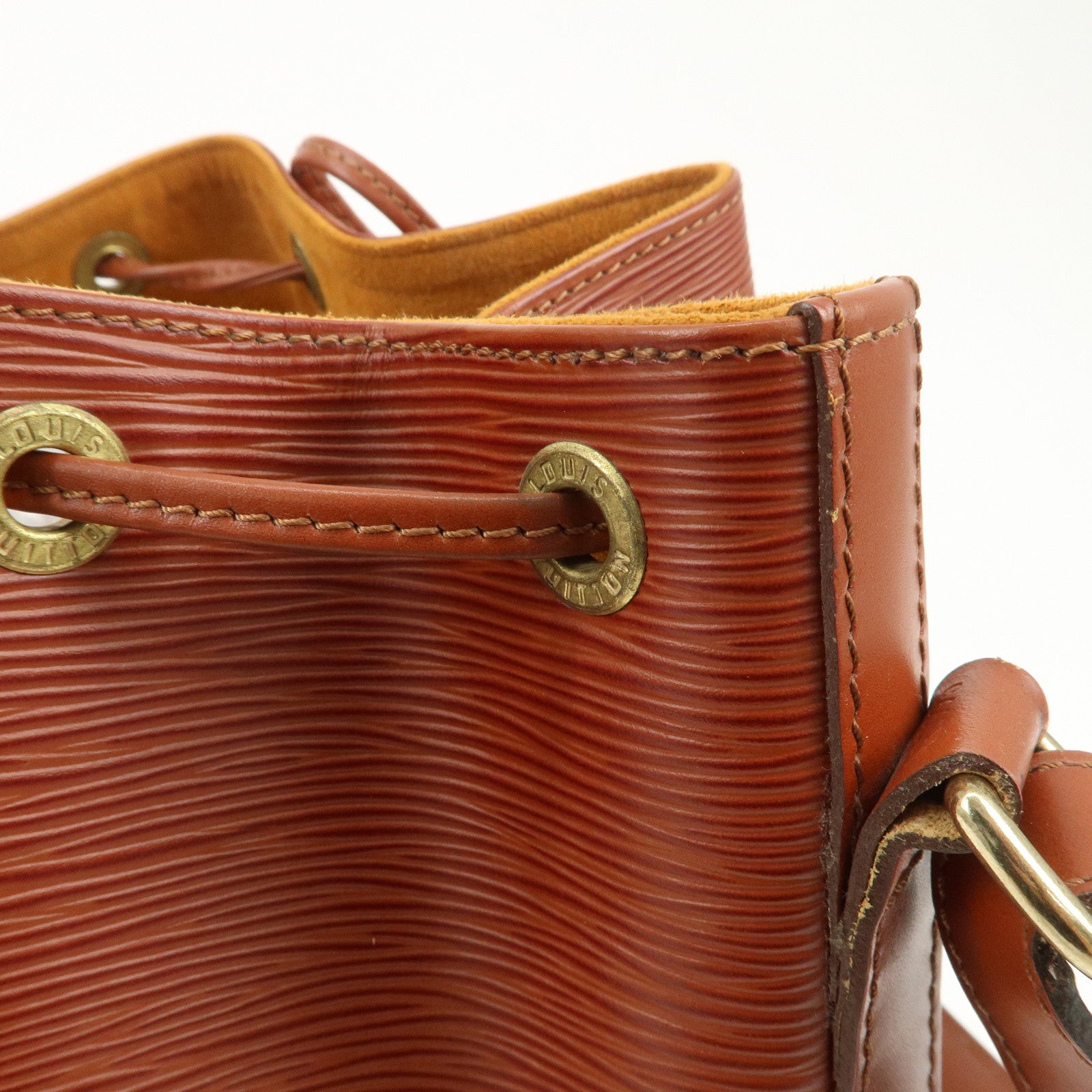 Louis Vuitton Epi Petit Noe Shoulder Bag Kenya Brown M44103