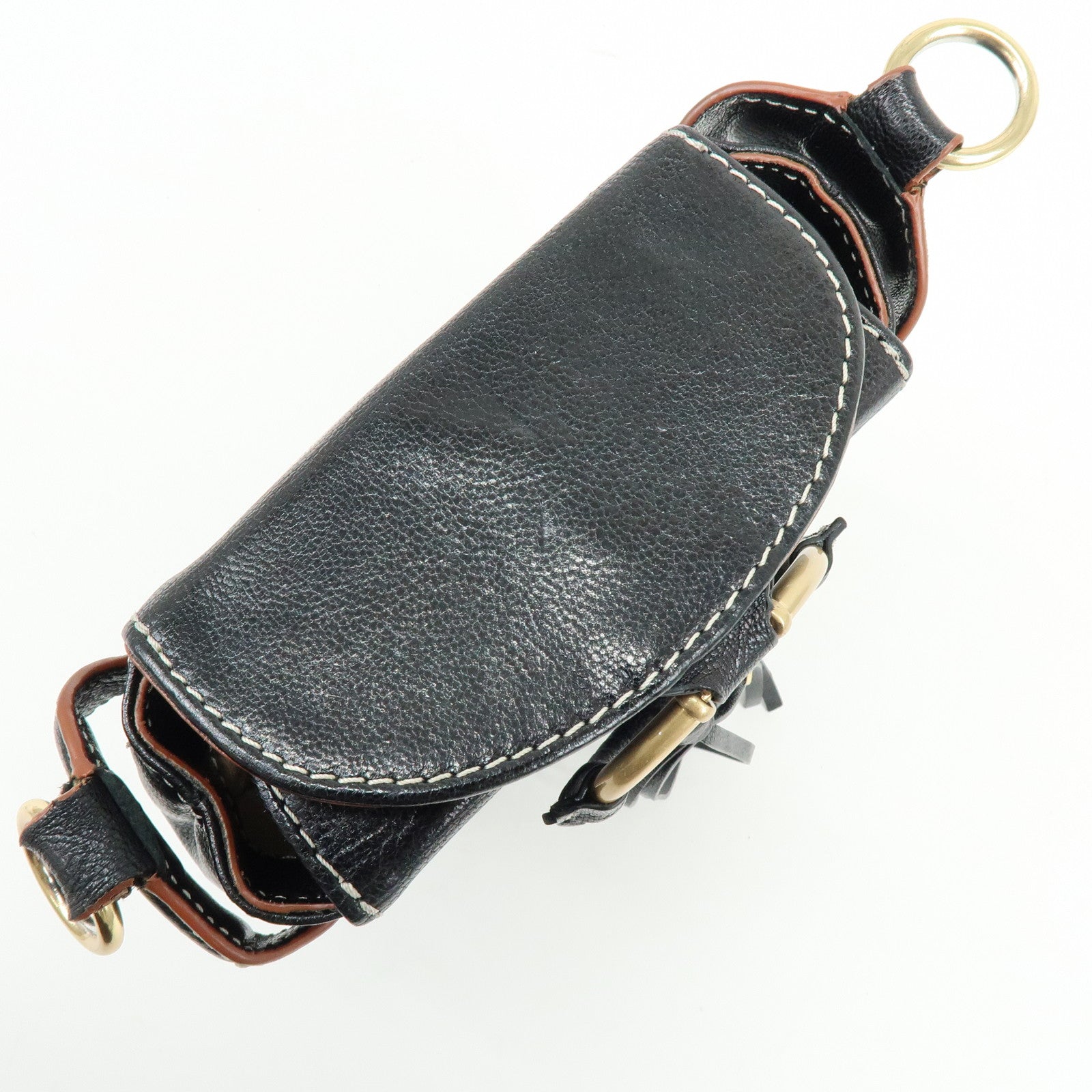 Chloe See by Chloe Leather Shoulder Crossbody Bag Black