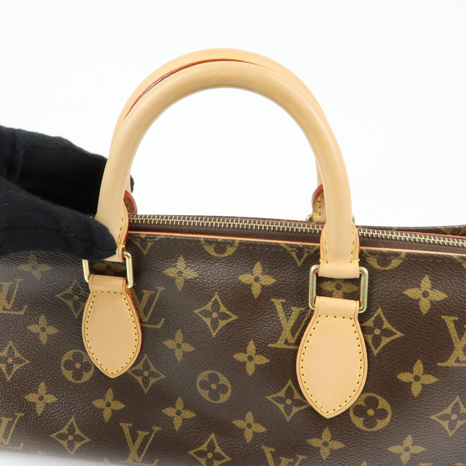Louis Vuitton Monogram Popincourt Hand Bag Brown M40009