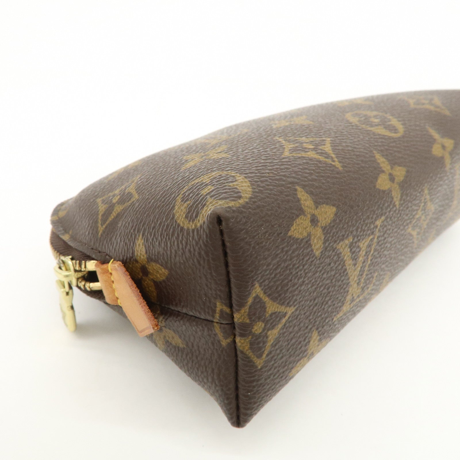 Louis Vuitton Monogram Pochette Cosmetic Pouch Brown M47515