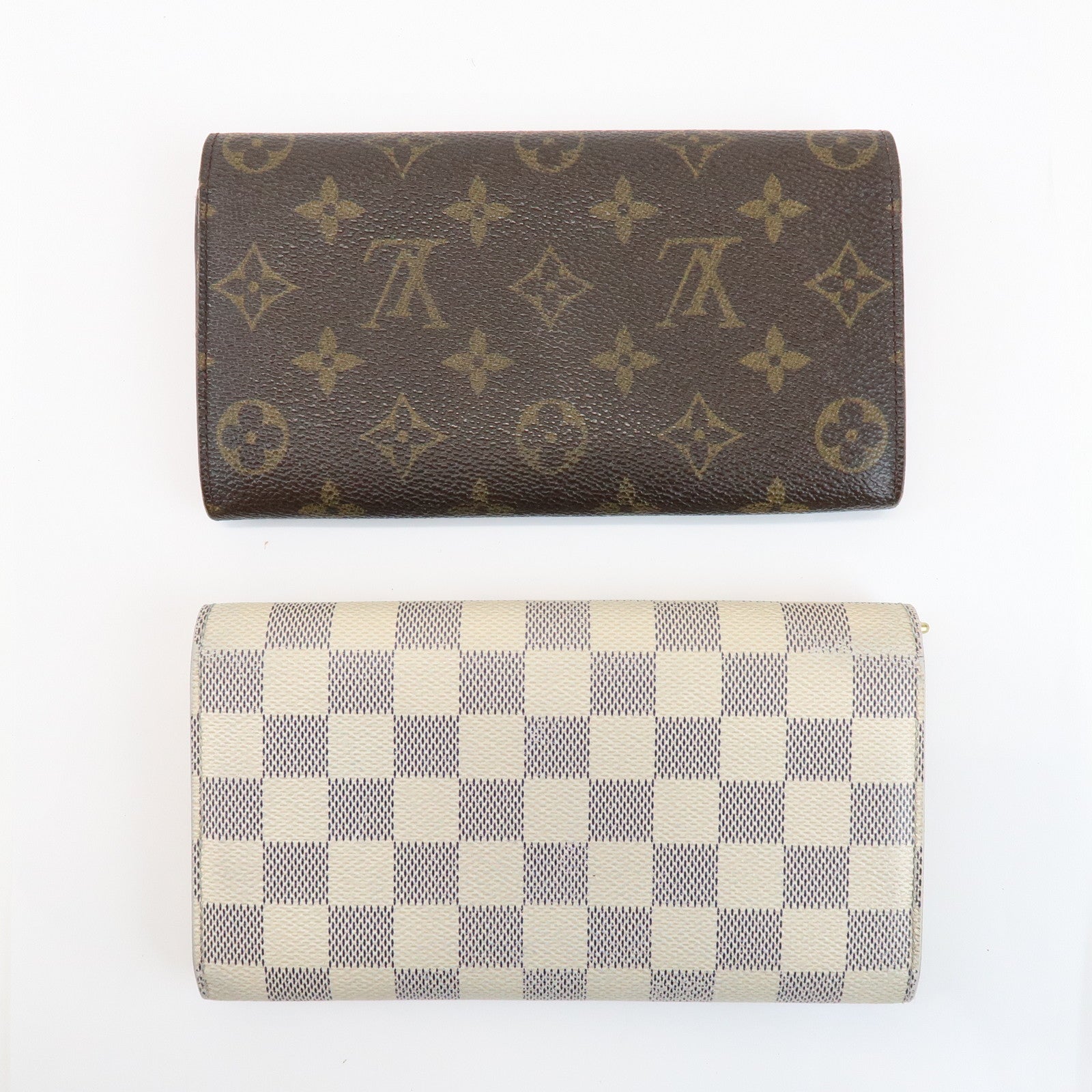 Louis Vuitton Monogram Damier Azur Set Of 2 Wallet M61725/N61735