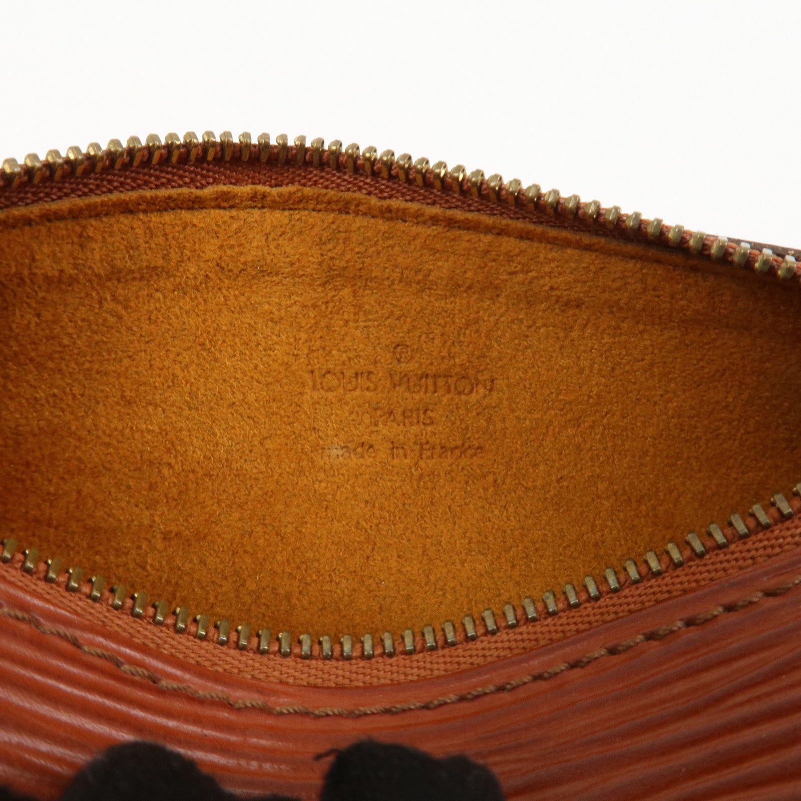 Louis Vuitton Epi Set of 3 Leather Soufflot Pouch Blue Kenya Brown