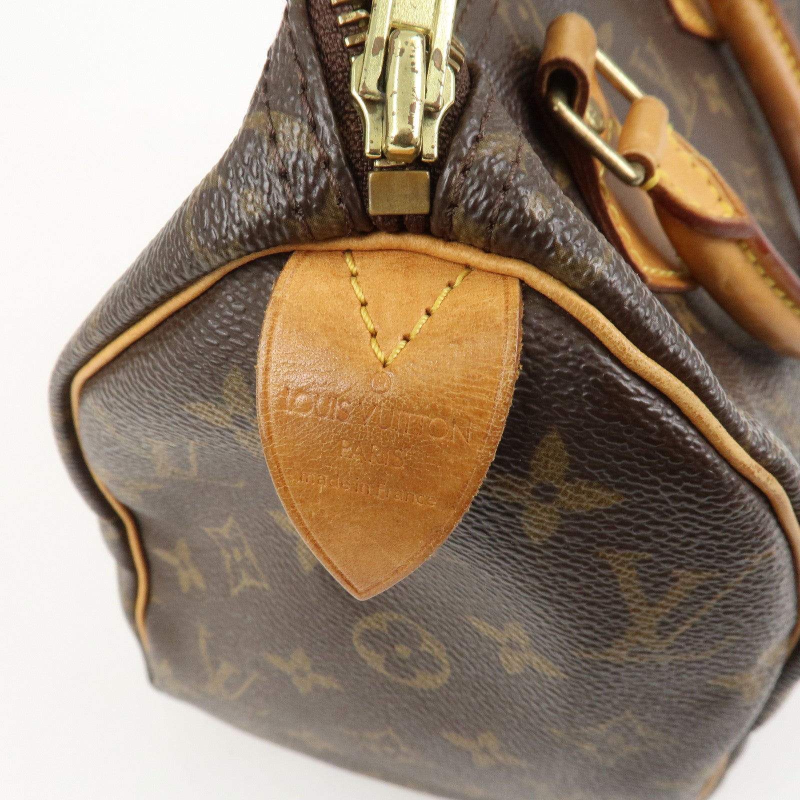 Louis Vuitton Monogram Speedy 25 Boston Bag Hand Bag Brown M41528